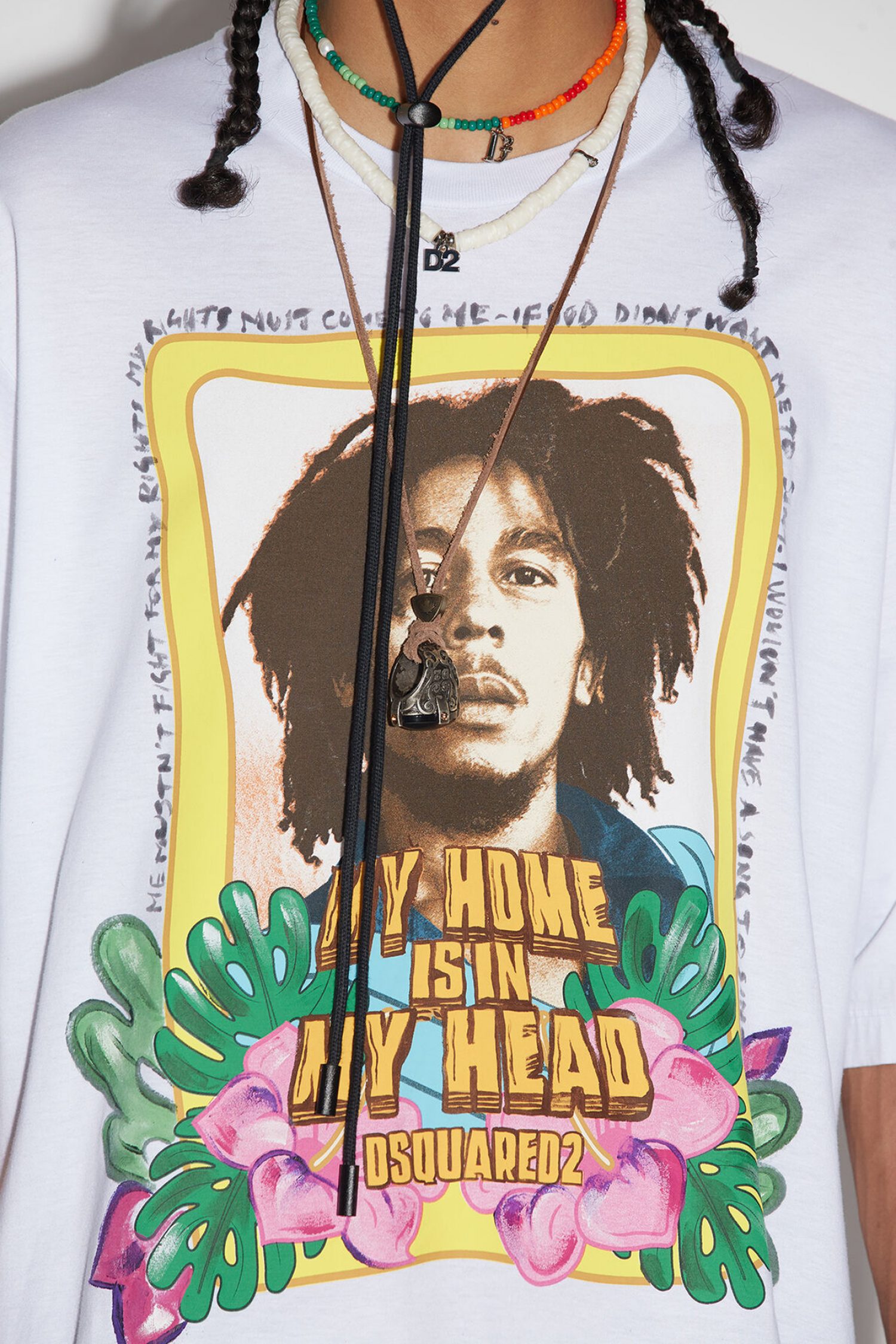 DSQUARED2 T-SHIRT SKATER FIT ΛΕΥΚΟ φωτογραφία