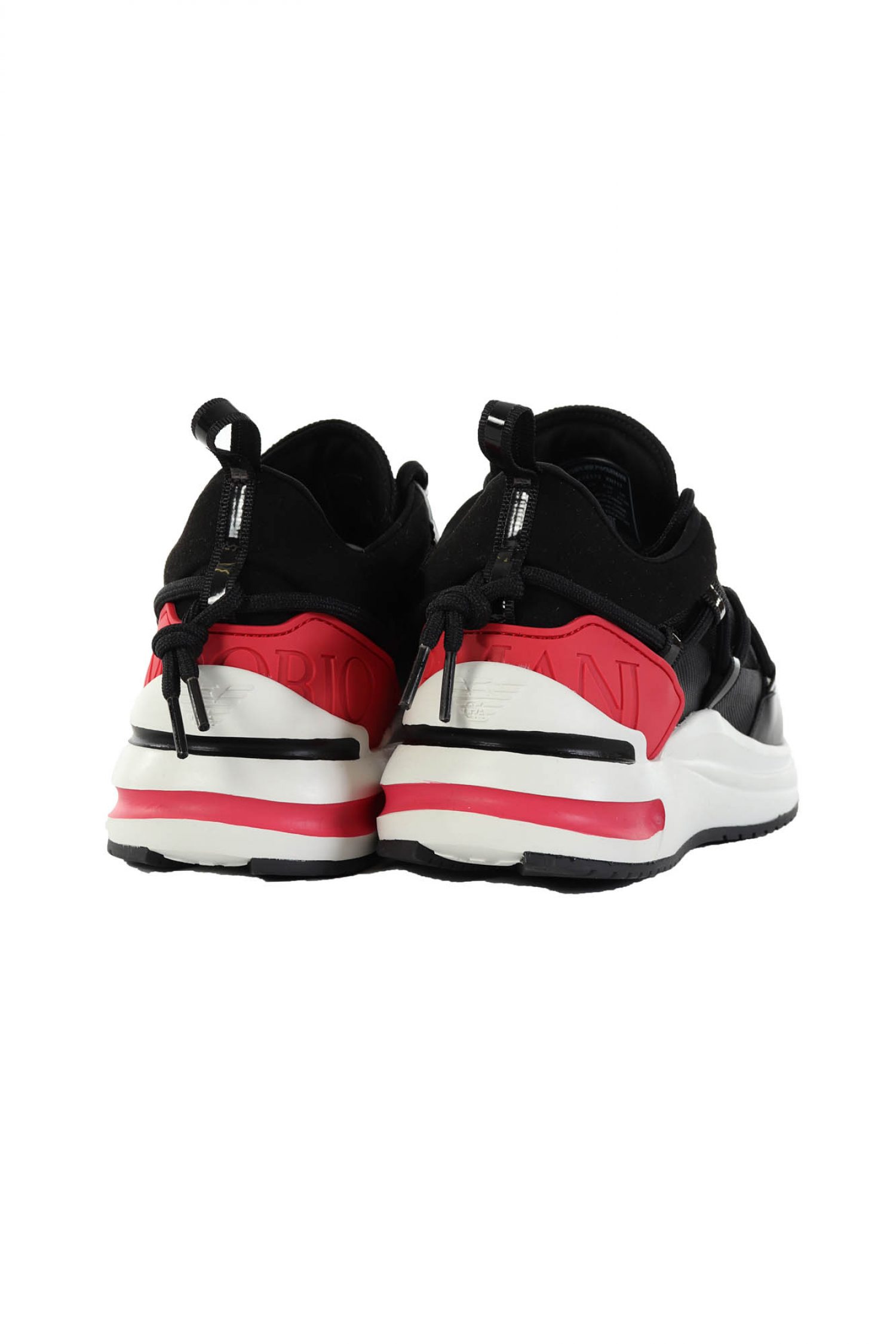 EMPORIO ARMANI ΠΑΠΟΥΤΣΙΑ SNEAKERS WOMAN ΛΟΓΟΤΥΠΟ ΦΟΥΞΙΑ/ ΜΑΥΡΟ φωτογραφία