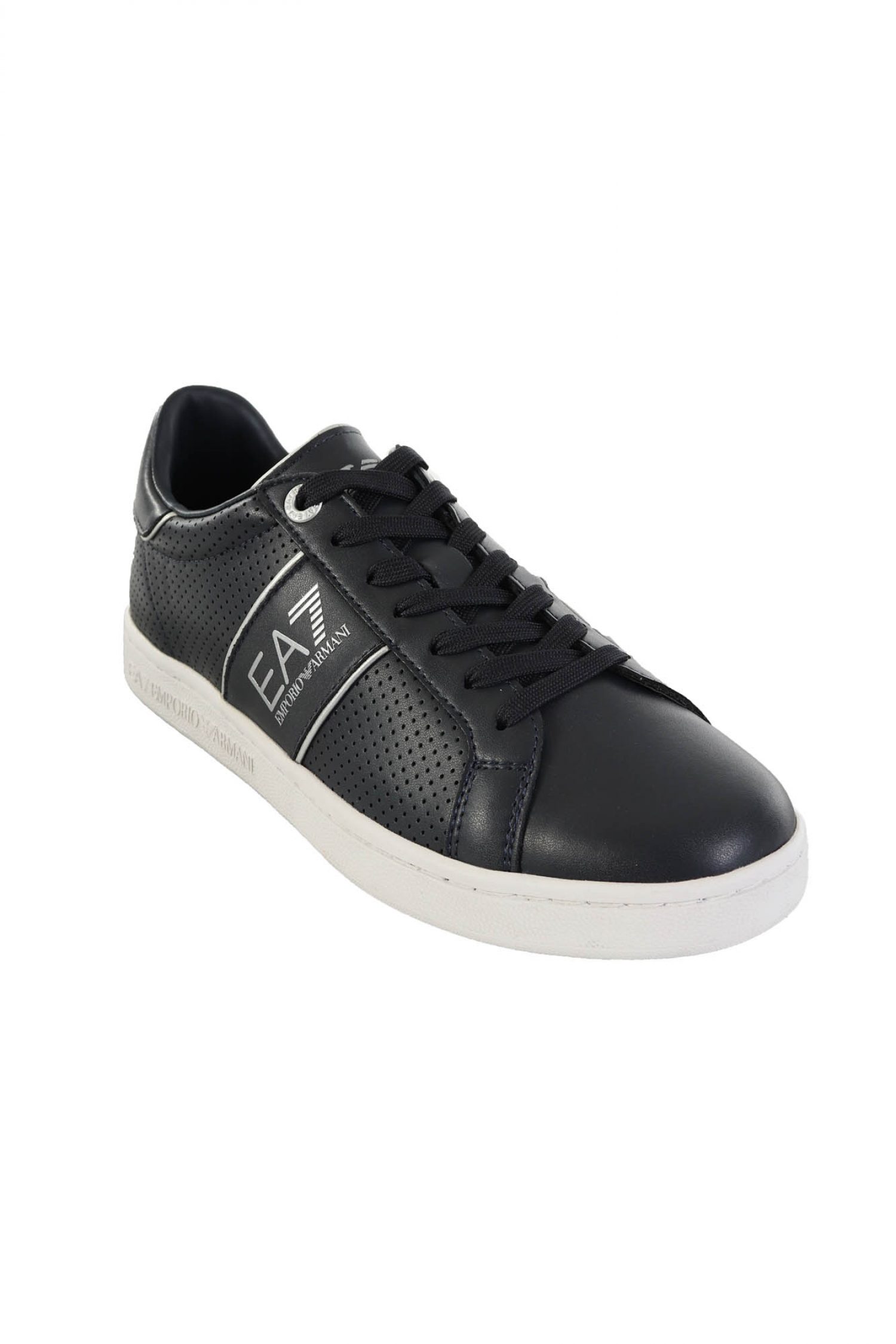 ARMANI 7 ΠΑΠΟΥΤΣΙΑ SNEAKERS LOGO ΜΠΛΕ-ΑΣΗΜΙ φωτογραφία