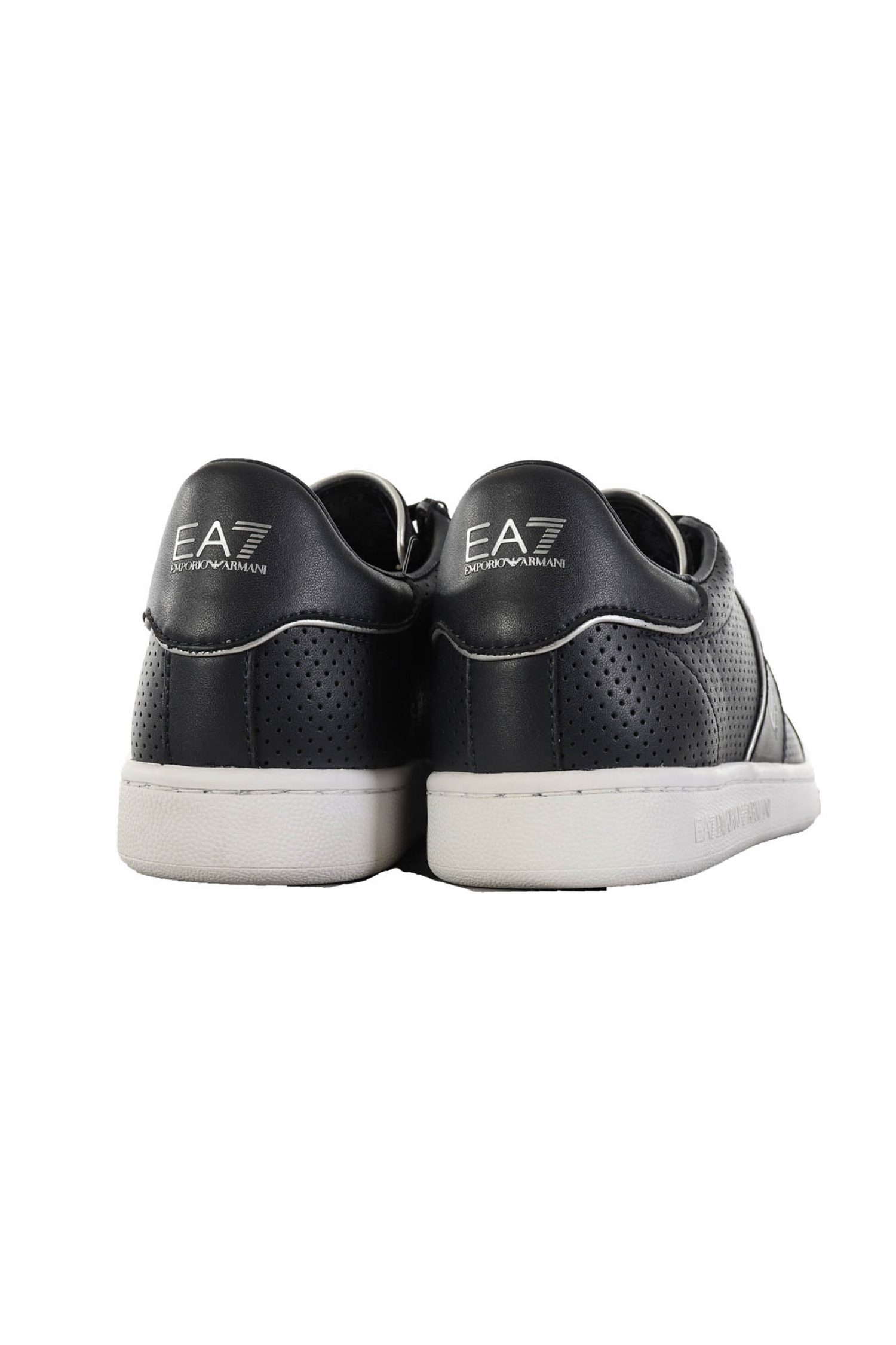 ARMANI 7 ΠΑΠΟΥΤΣΙΑ SNEAKERS LOGO ΜΠΛΕ-ΑΣΗΜΙ φωτογραφία