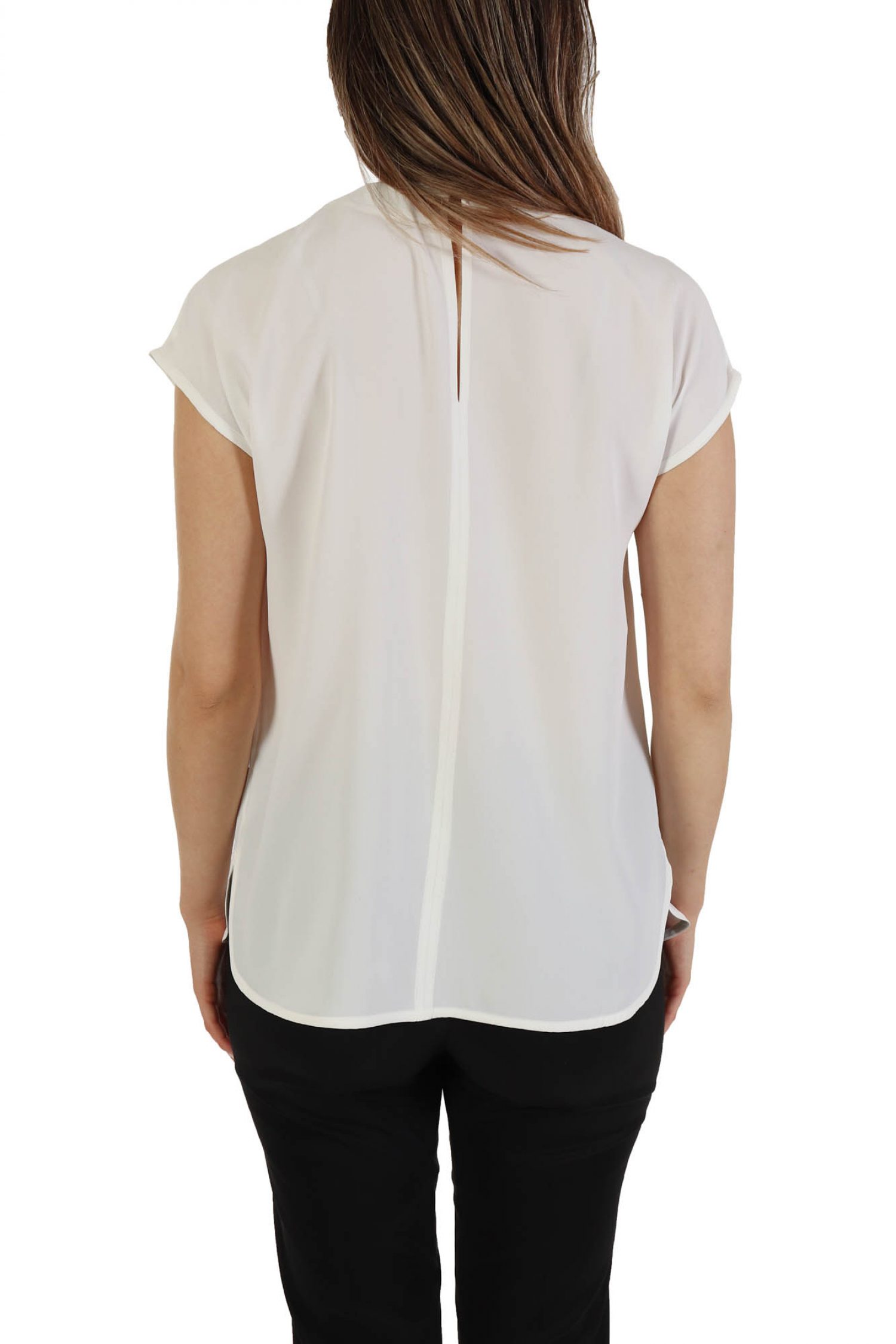 MARELLA TOP ASTER ΑΛΥΣΙΔΑ V-NECK ΛΕΥΚΟ φωτογραφία