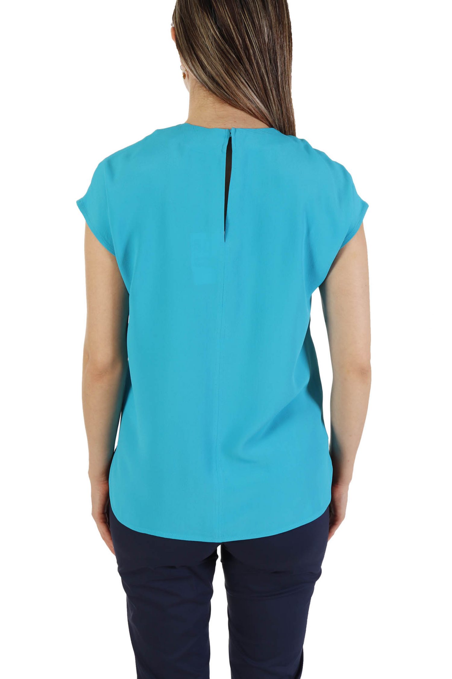 MARELLA TOP ASTER ΑΛΥΣΙΔΑ V-NECK ΤΥΡΚΟΥΑΖ φωτογραφία