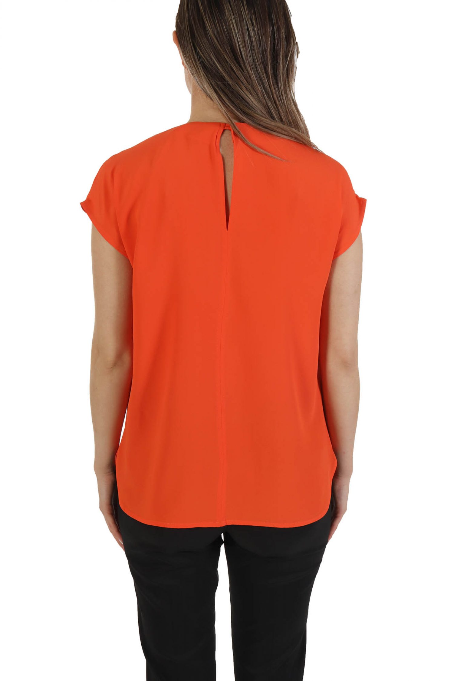 MARELLA TOP ASTER ΑΛΥΣΙΔΑ V-NECK ΠΟΡΤΟΚΑΛΙ φωτογραφία