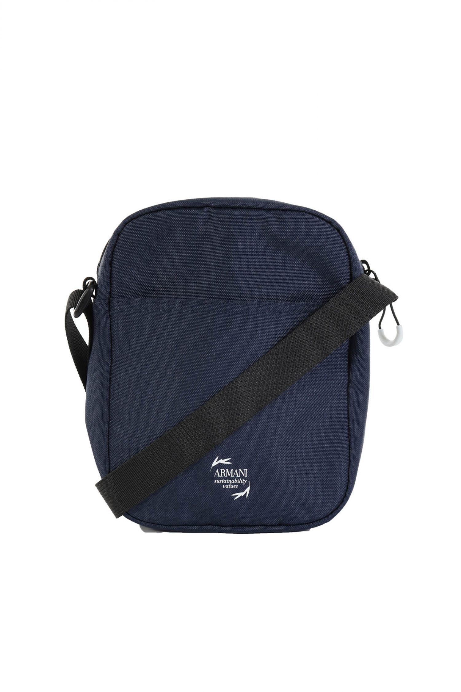 ARMANI 7 ΤΣΑΝΤΑΚΙ ΩΜΟΥ POUCH LOGO ΜΠΛΕ-ΛΕΥΚΟ