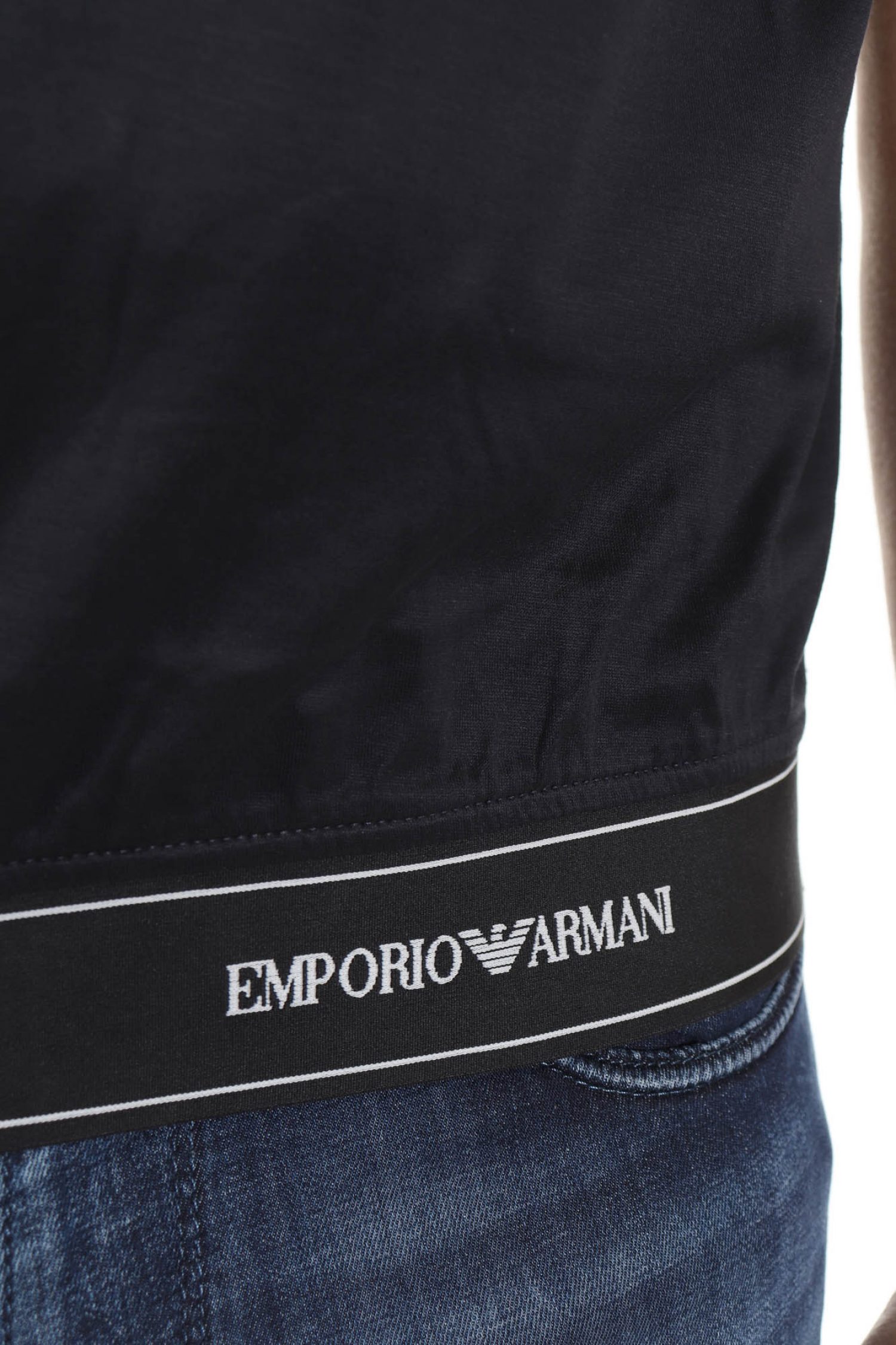 EMPORIO ARMANI POLO LOGO ΛΑΣΤΙΧΟ ΚΑΤΩ ΜΠΛΕ φωτογραφία