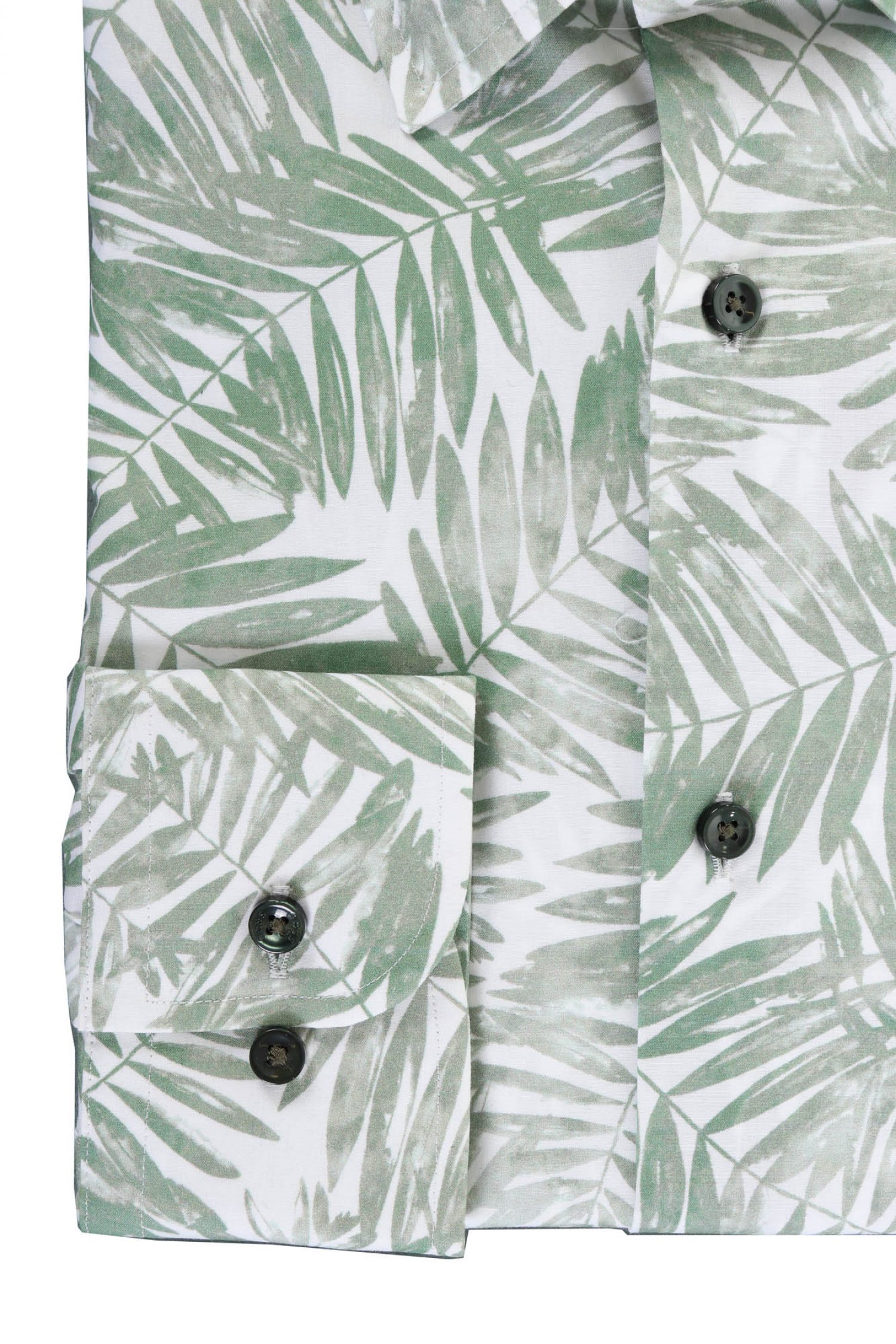 BOSS ΠΟΥΚΑΜΙΣΟ FLORAL SLIM FIT STRETCH H-HANK-KENT-C1-214 ΧΑΚΙ φωτογραφία