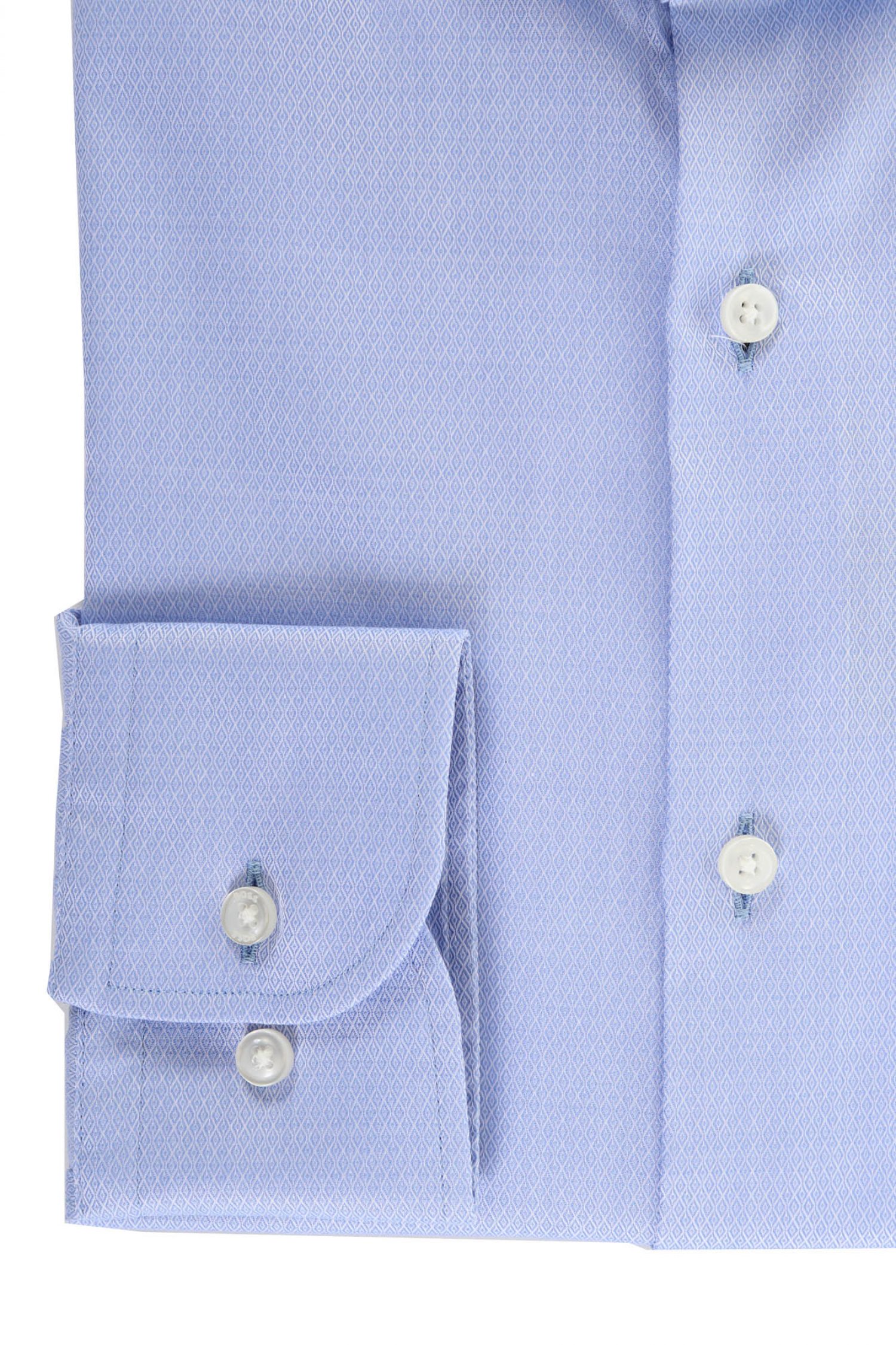 BOSS ΠΟΥΚΑΜΙΣΟ MΙΚΡΟΣΧΕΔΙΟ SLIM FIT ORGANIC COTTON H-HANK-SPREAD-C1-222 ΣΙΕΛ φωτογραφία