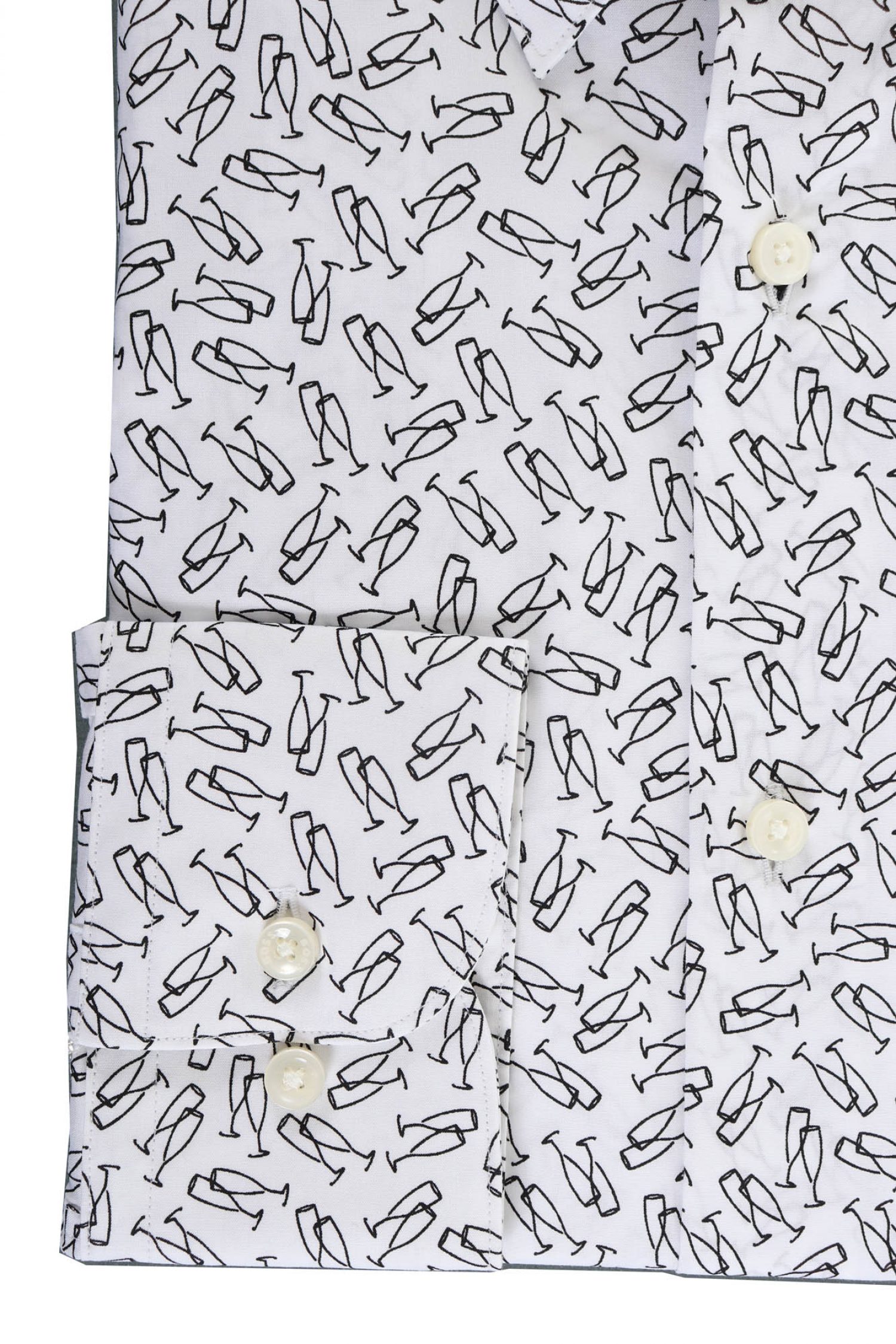 BOSS ΠΟΥΚΑΜΙΣΟ ΜΙΚΡΟΣΧΕΔΙΟ SLIM FIT STRETCH H-HANK-S-KENT-C1-232 ΛΕΥΚΟ-ΜΑΥΡΟ φωτογραφία