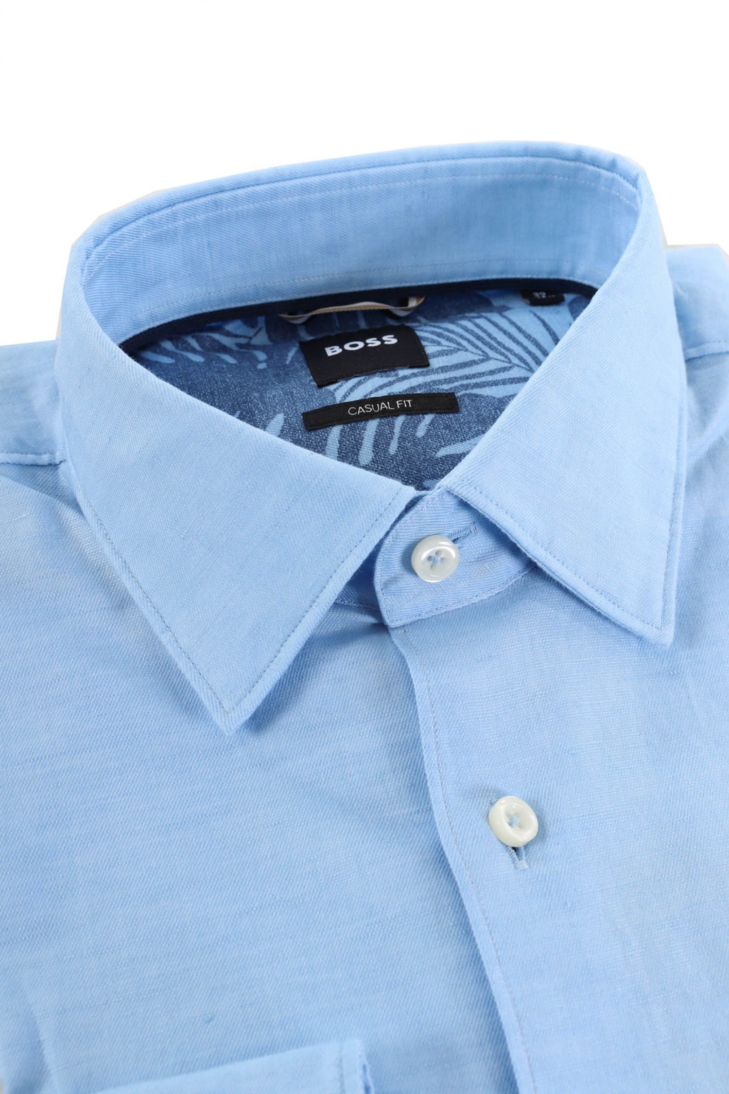 BOSS ΠΟΥΚΑΜΙΣΟ ΛΙΝΟ CASUAL FIT C-HAL-KENT-C4-232 ΣΙΕΛ φωτογραφία