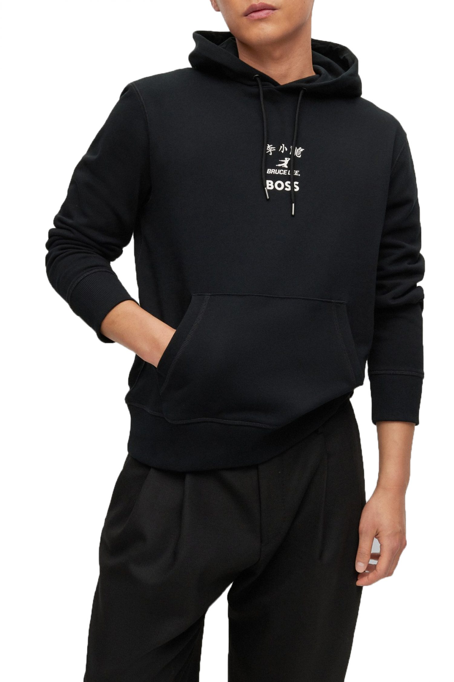 BOSS ΦΟΥΤΕΡ HOODIE W_LEE ΜΑΥΡΟ φωτογραφία