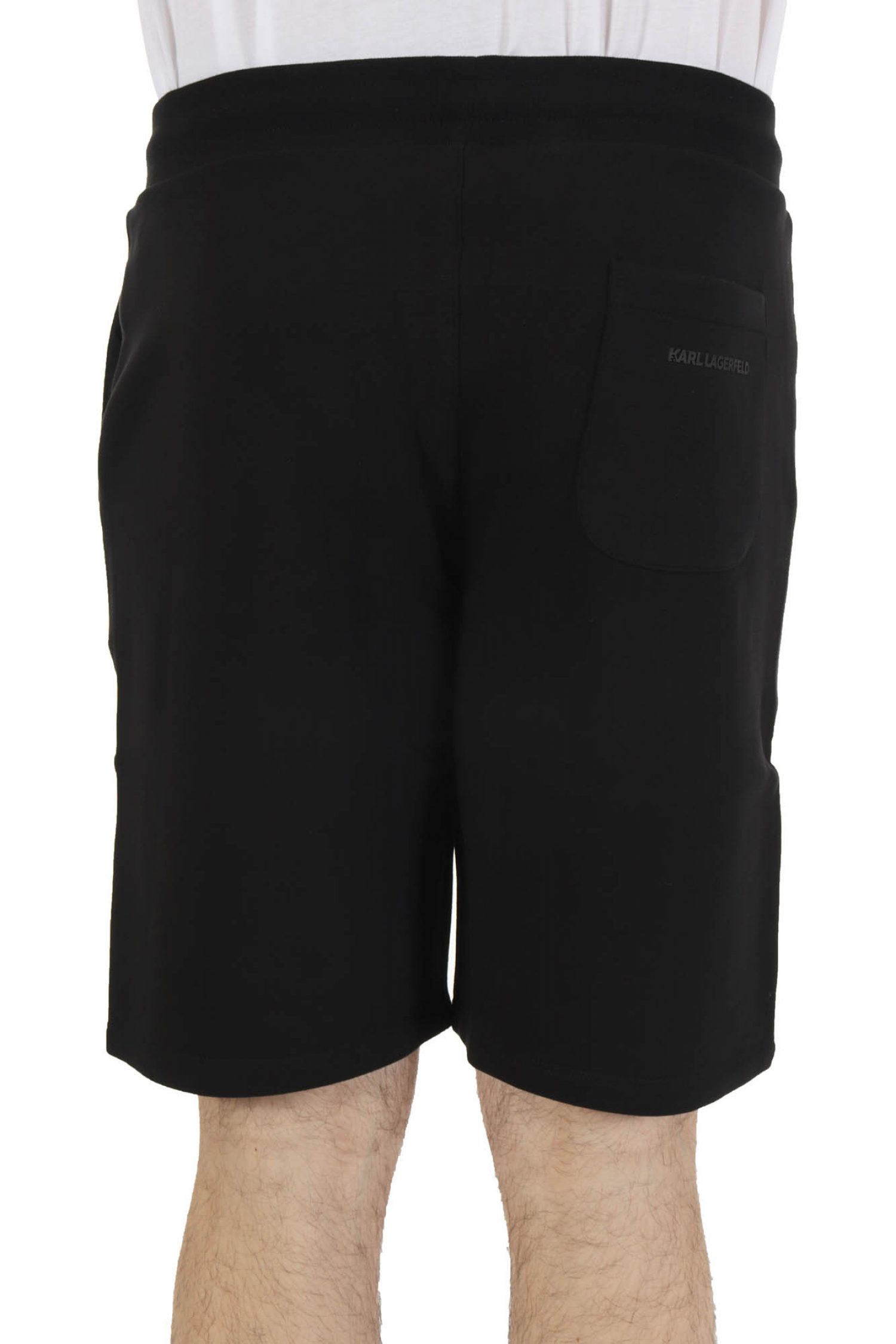 KARL LAGERFELD ΒΕΡΜΟΥΔΑ GOLD LOGO ΜΑΥΡΟ φωτογραφία