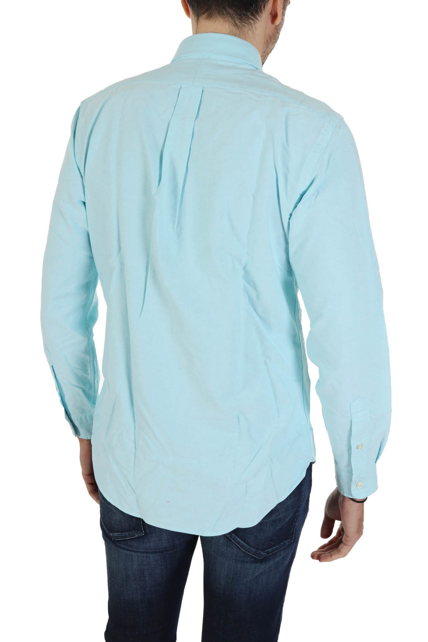 RALPH LAUREN ΠΟΥΚΑΜΙΣΟ BUTTON DOWN CUSTOM FIT ΟΙΝΟΠΝΕΥΜΑΤΙ φωτογραφία