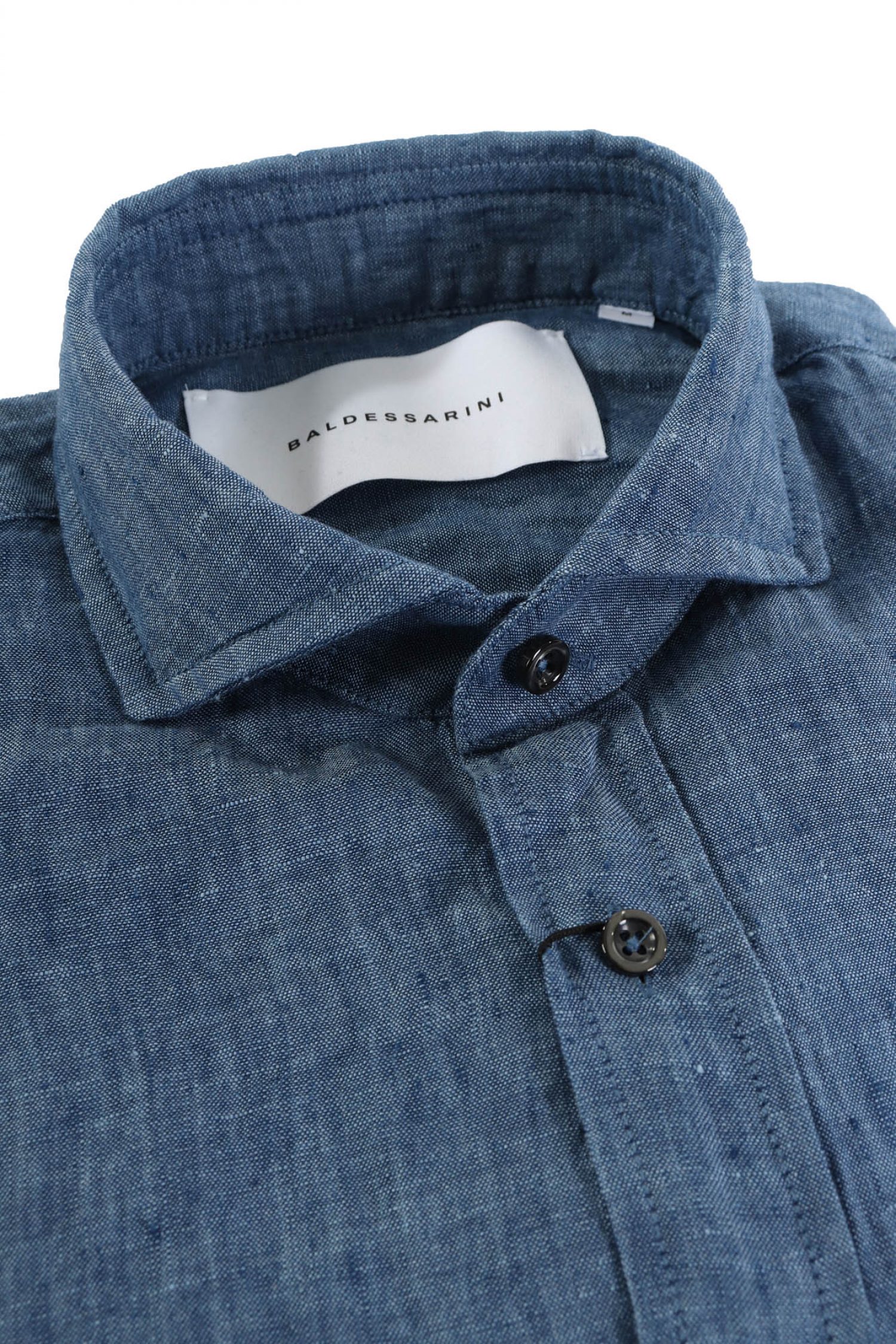 BALDESSARINI ΠΟΥΚΑΜΙΣΟ ΛΙΝΟ DENIM ΜΠΛΕ φωτογραφία