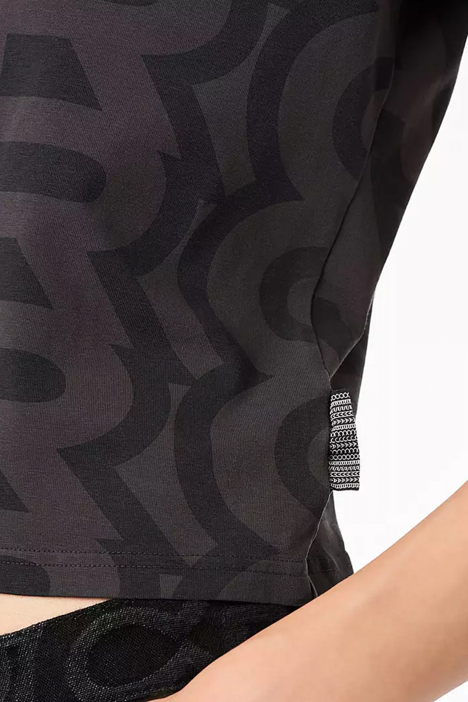 MARC JACOBS T-SHIRT ALL OVER LOGO ΜΑΥΡΟ/ΚΑΦΕ φωτογραφία