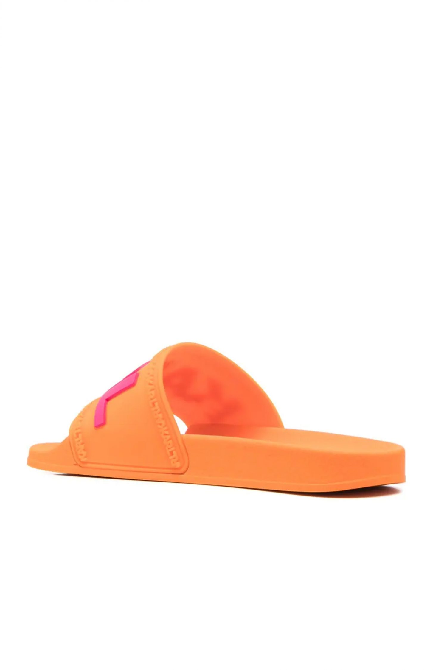 KARL LAGERFELD ΠΑΠΟΥΤΣΙΑ ΠΑΝΤΟΦΛΕΣ KONDO ΑΝΑΓΛΥΦΟ LOGO ΠΟΡΤΟΚΑΛΙ φωτογραφία