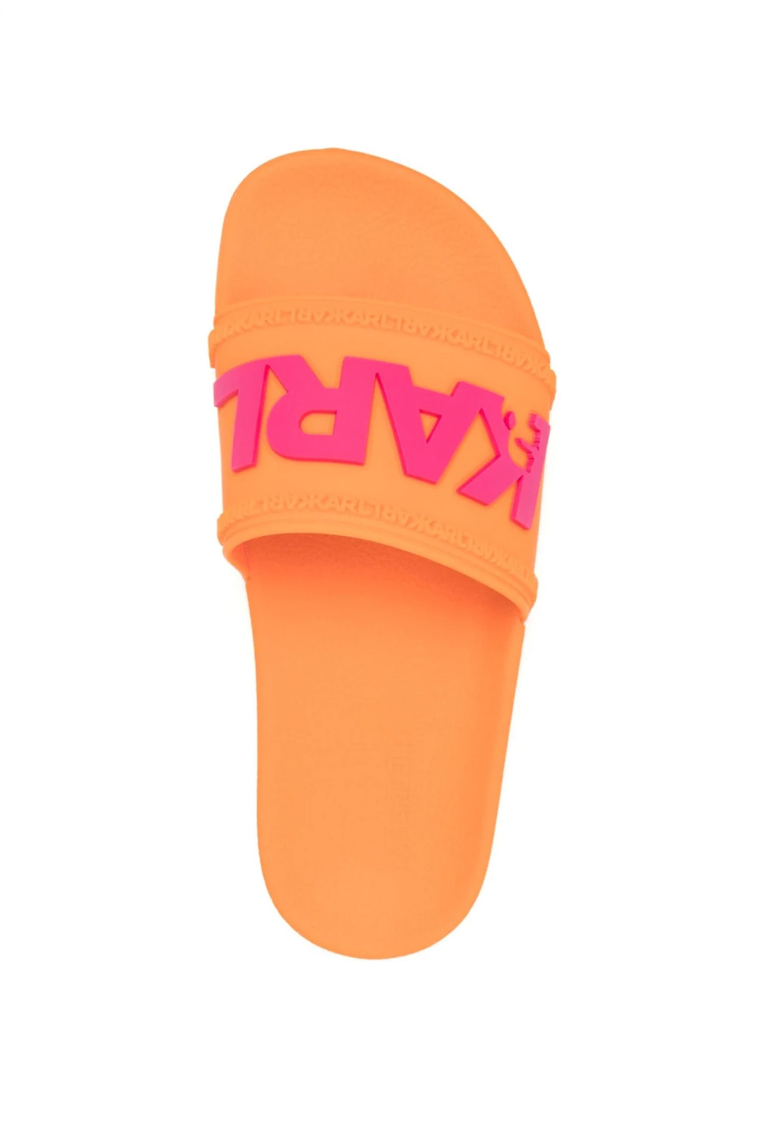 KARL LAGERFELD ΠΑΠΟΥΤΣΙΑ ΠΑΝΤΟΦΛΕΣ KONDO ΑΝΑΓΛΥΦΟ LOGO ΠΟΡΤΟΚΑΛΙ φωτογραφία