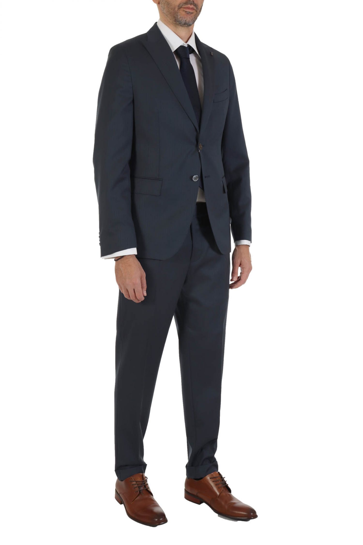 MICHAEL KORS ΚΟΣΤΟΥΜΙ ΨΑΡΟΚΟΚΚΑΛΟ SUPER 120S SLIΜ FIT ΜΠΛΕ