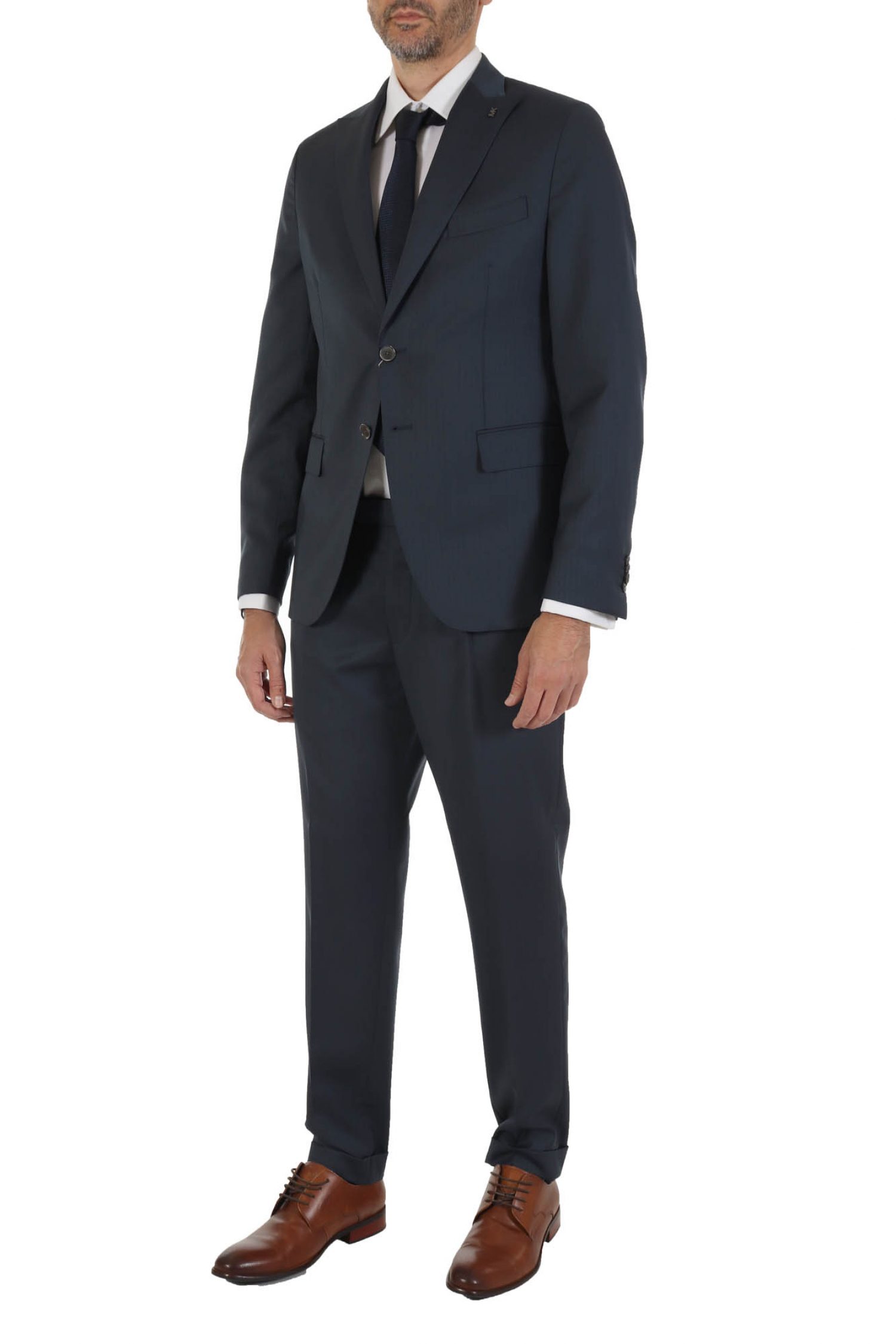 MICHAEL KORS ΚΟΣΤΟΥΜΙ ΨΑΡΟΚΟΚΚΑΛΟ SUPER 120S SLIΜ FIT ΜΠΛΕ