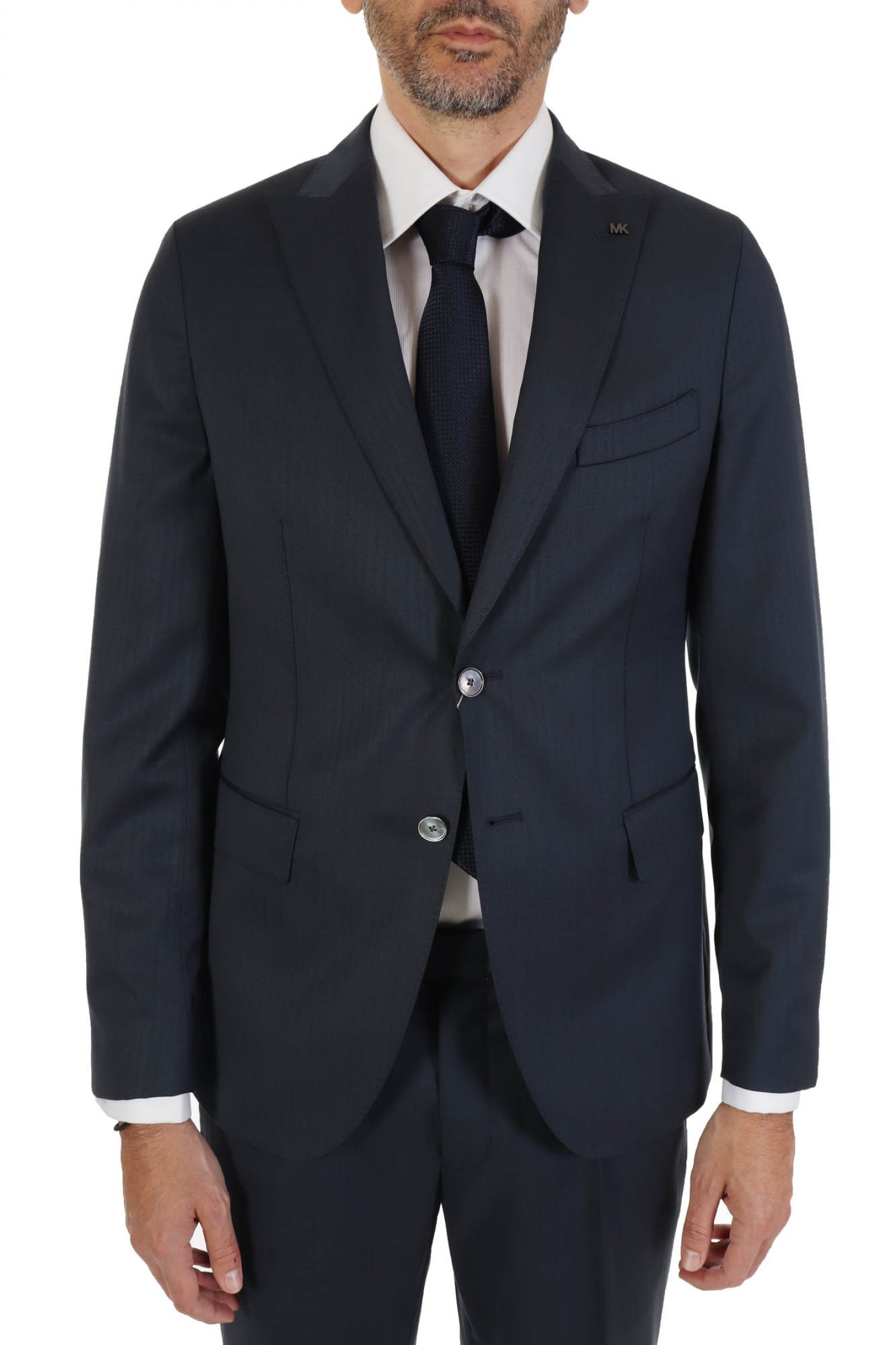 MICHAEL KORS ΚΟΣΤΟΥΜΙ ΨΑΡΟΚΟΚΚΑΛΟ SUPER 120S SLIΜ FIT ΜΠΛΕ