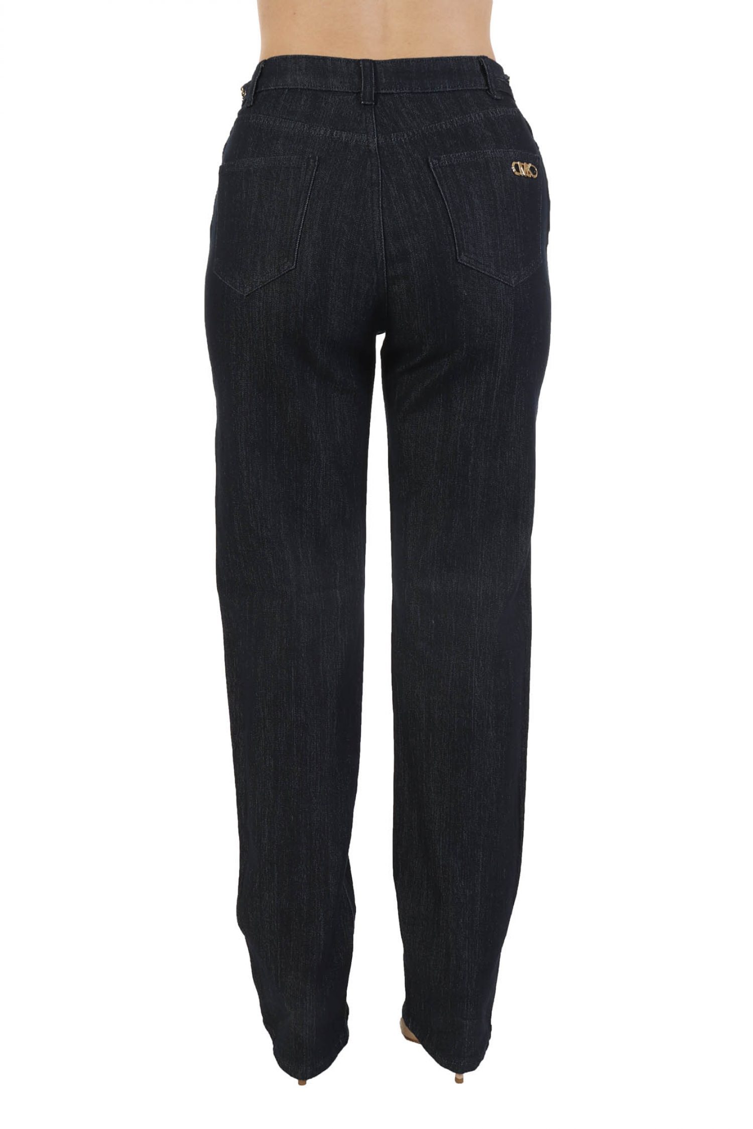 MICHAEL KORS ΠΑΝΤΕΛΟΝΙ JEANS ΑΛΥΣΙΔΑ ΜΕΤΑΛΛΙΚΑ LOGO ΜΠΛΕ