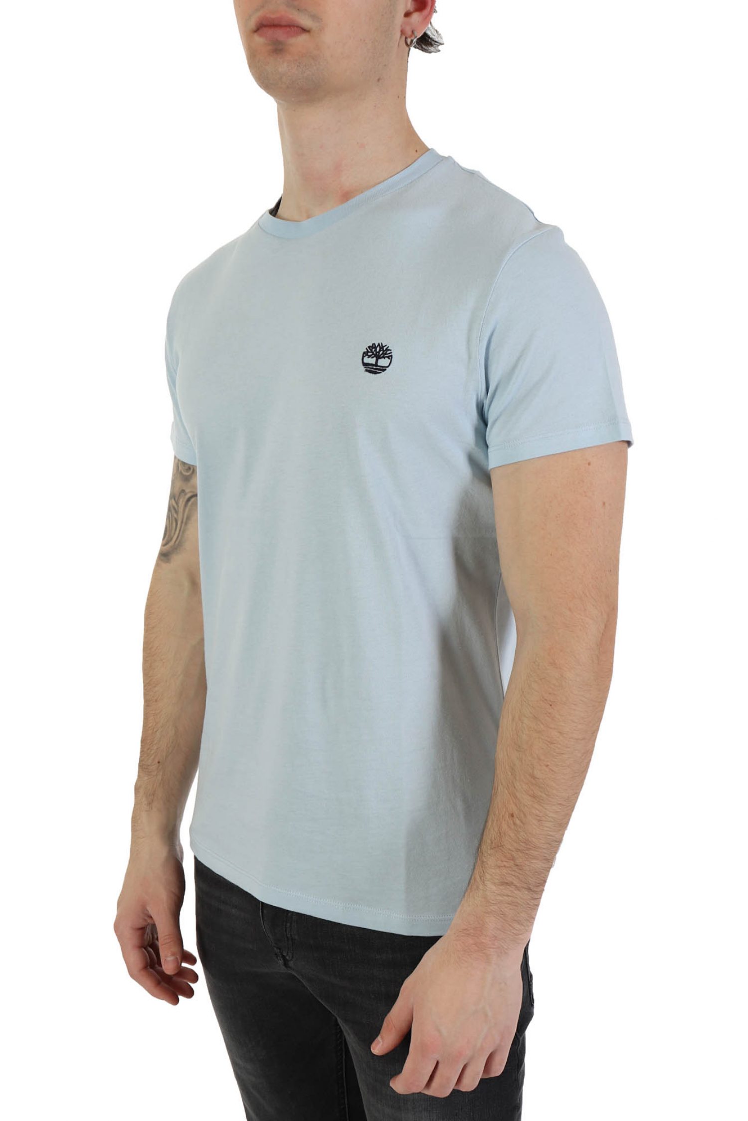 TIMBERLAND T-SHIRT CREW NECK DUN-RIVER SLIM FIT ΣΙΕΛ
