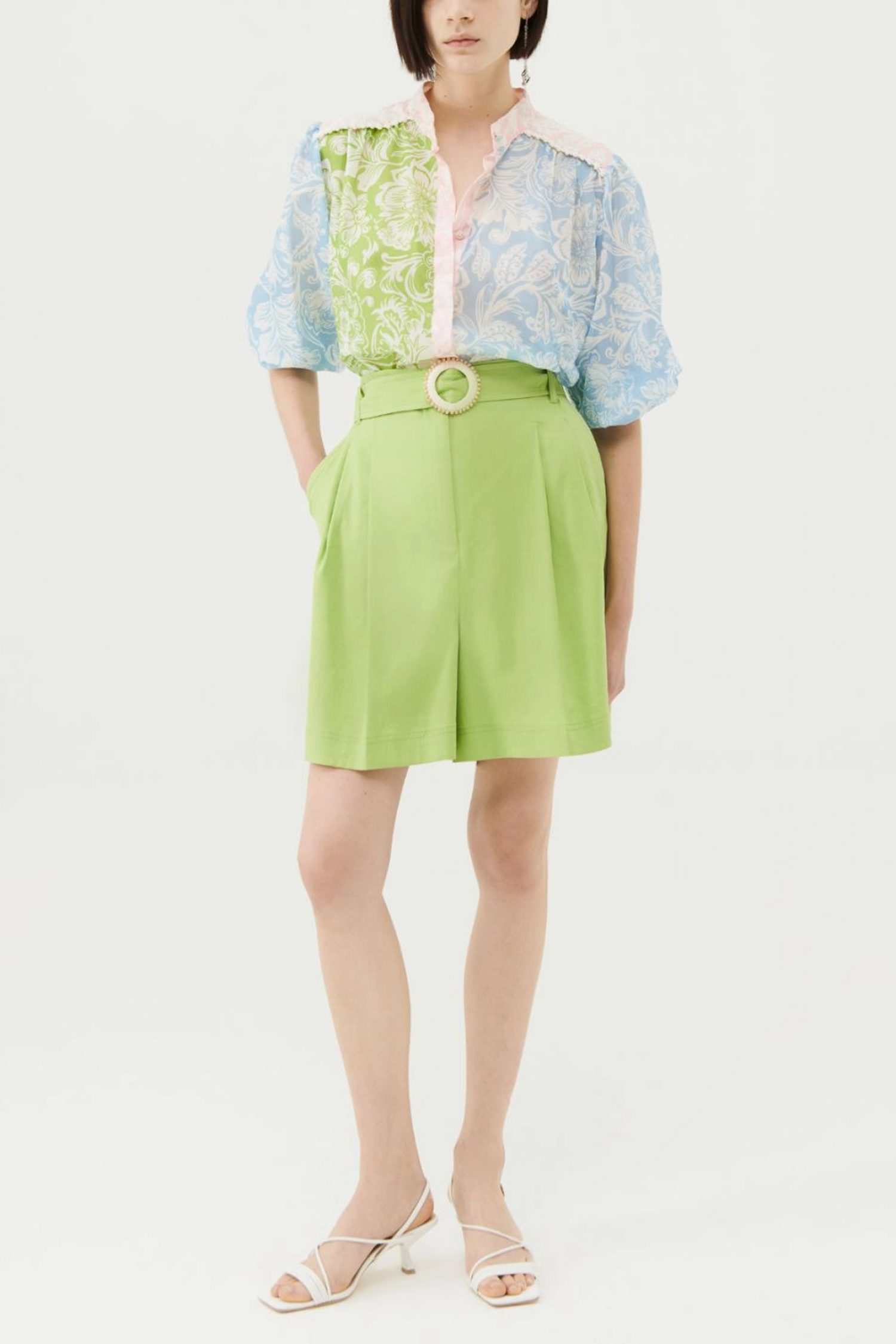 MARELLA ΒΕΡΜΟΥΔΑ CASCATA ΖΩΝΗ ΠΡΑΣΙΝΟ φωτογραφία