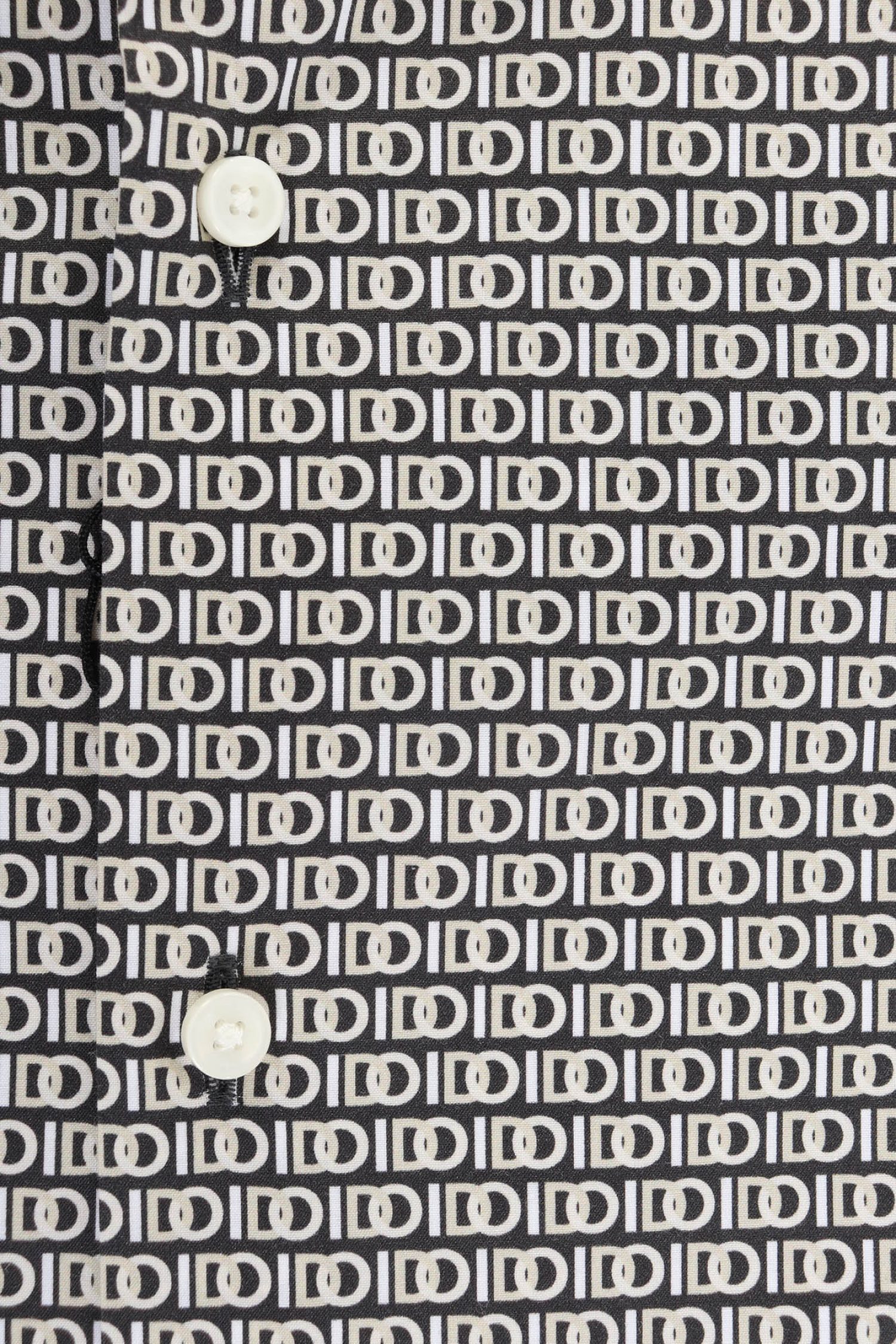 BOSS ΠΟΥΚΑΜΙΣΟ ALLOVER PRINT "I DO" LOGO SLIM FIT STRETCH H-HANK-S-KENT-C1-232 ΜΑΥΡΟ-ΜΠΕΖ φωτογραφία