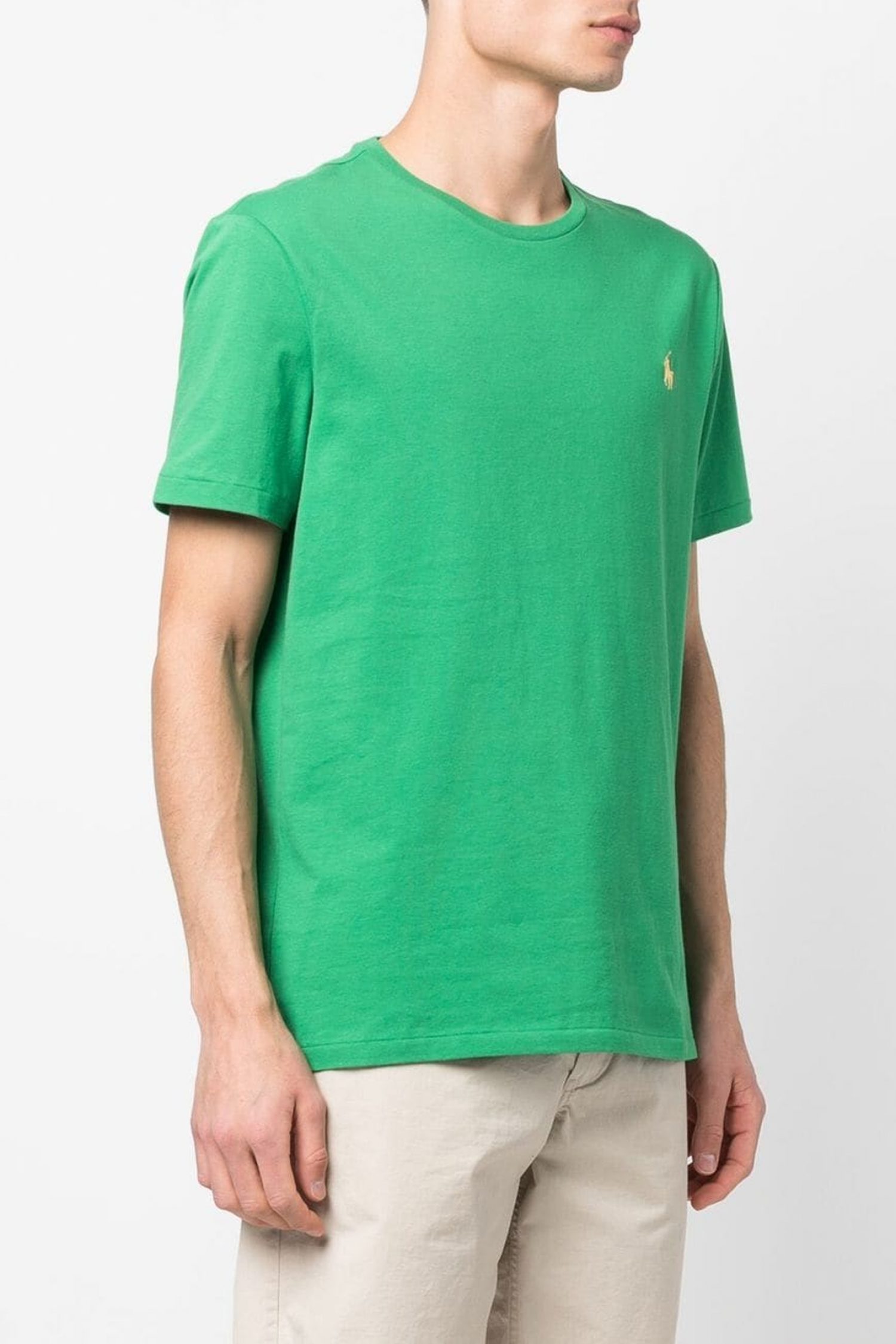 RALPH LAUREN T-SHIRT CUSTOM SLIM FIT ΑΝΟΙΧΤΟ ΠΡΑΣΙΝΟ φωτογραφία