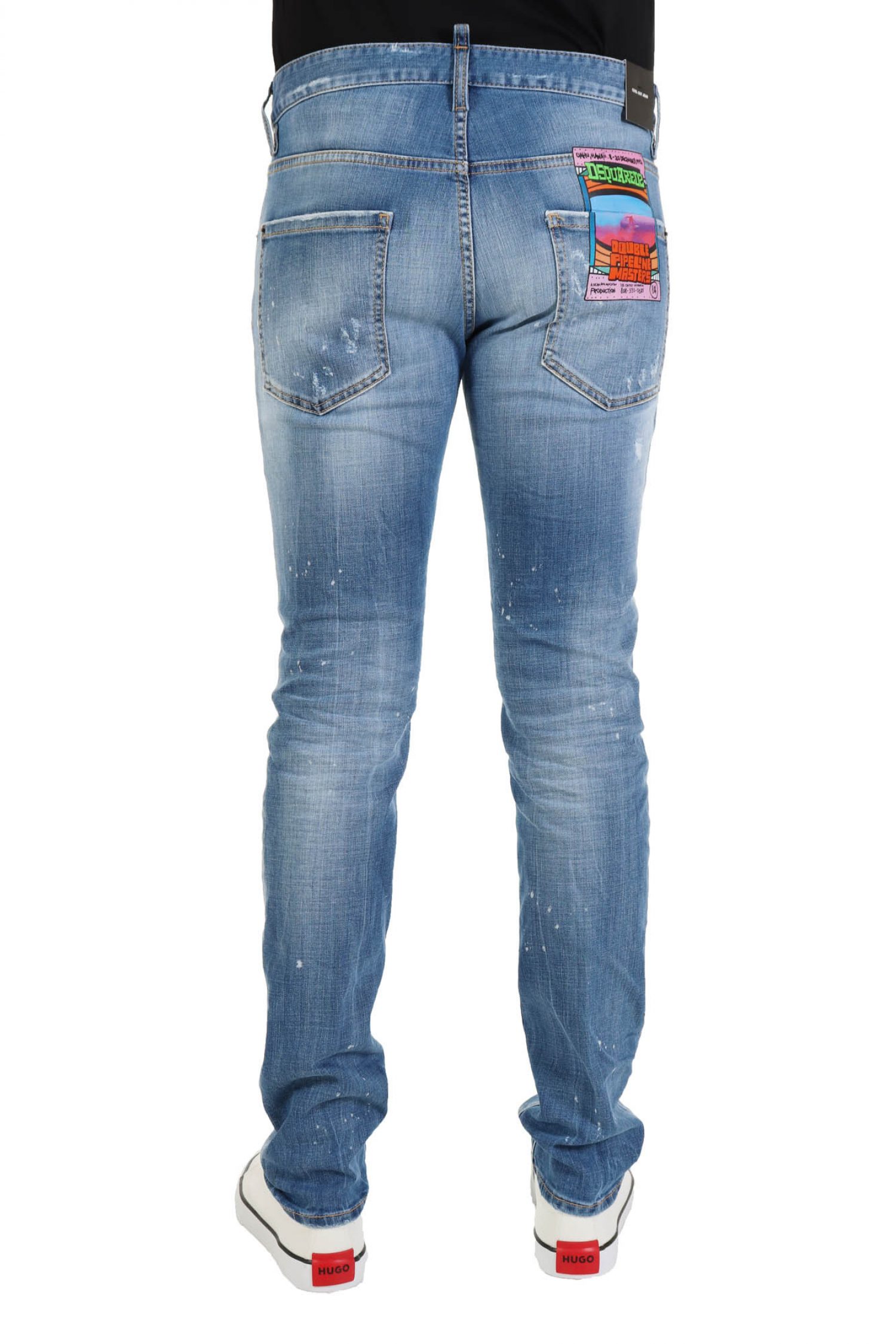 DSQUARED2 ΠΑΝΤΕΛΟΝΙ JEANS COOL GUY ΜΠΛΕ