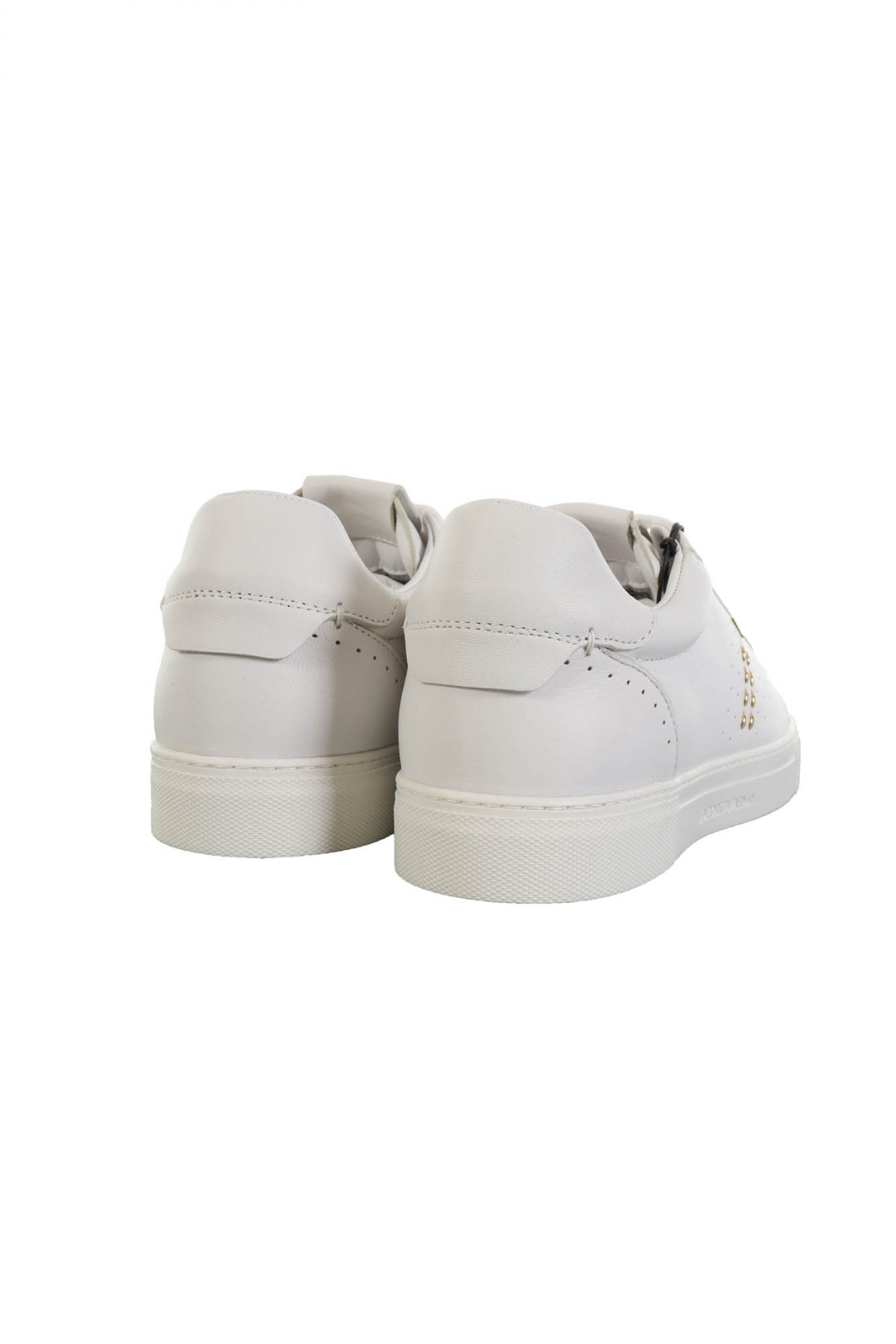 EMPORIO ARMANI ΠΑΠΟΥΤΣΙΑ SNEAKERS WOMAN LEATHER ΧΡΥΣΟ EAGLE ΛΕΥΚΟ φωτογραφία