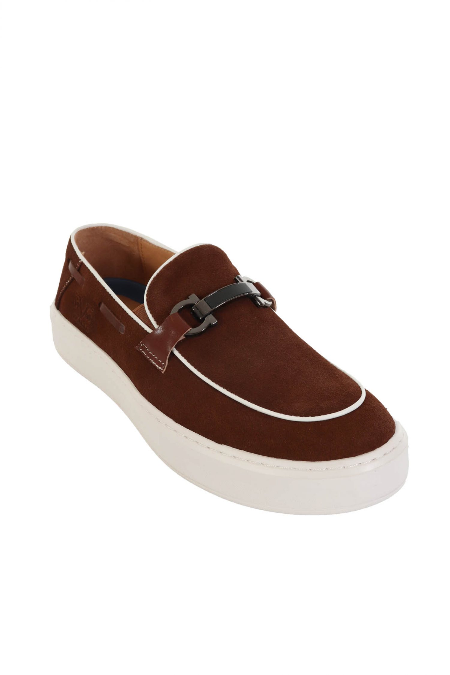 V 19.69 ΠΑΠΟΥΤΣΙ LOAFER SUEDE ΚΑΦΕ φωτογραφία