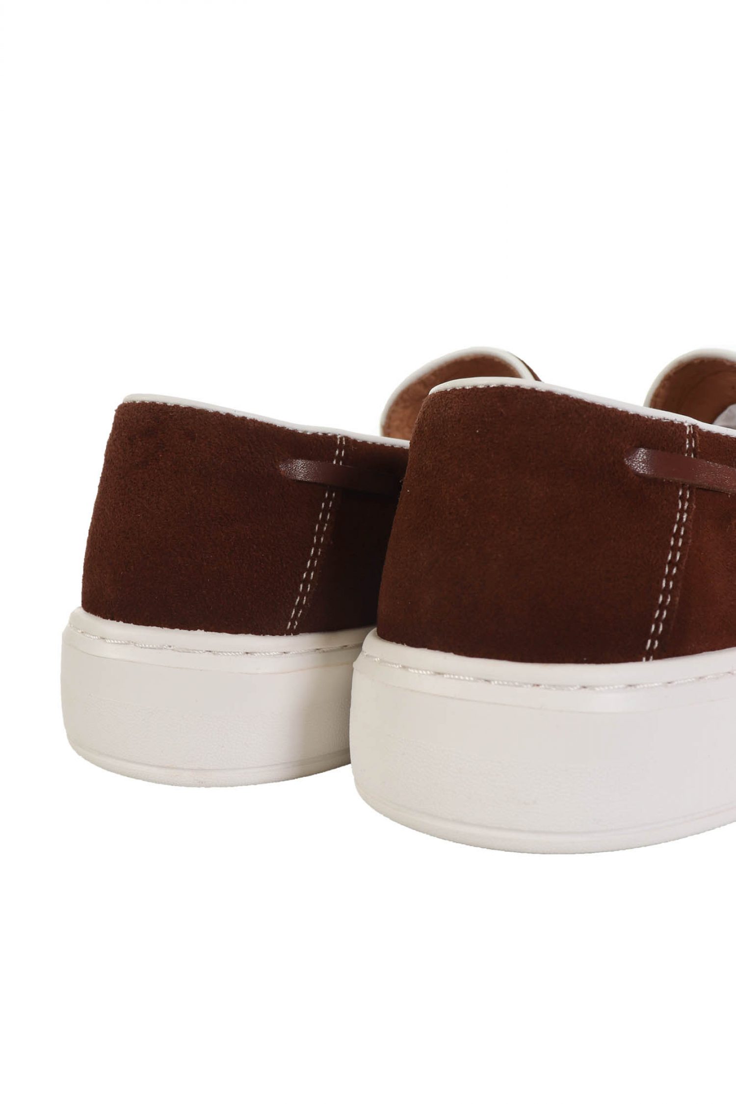 V 19.69 ΠΑΠΟΥΤΣΙ LOAFER SUEDE ΚΑΦΕ φωτογραφία