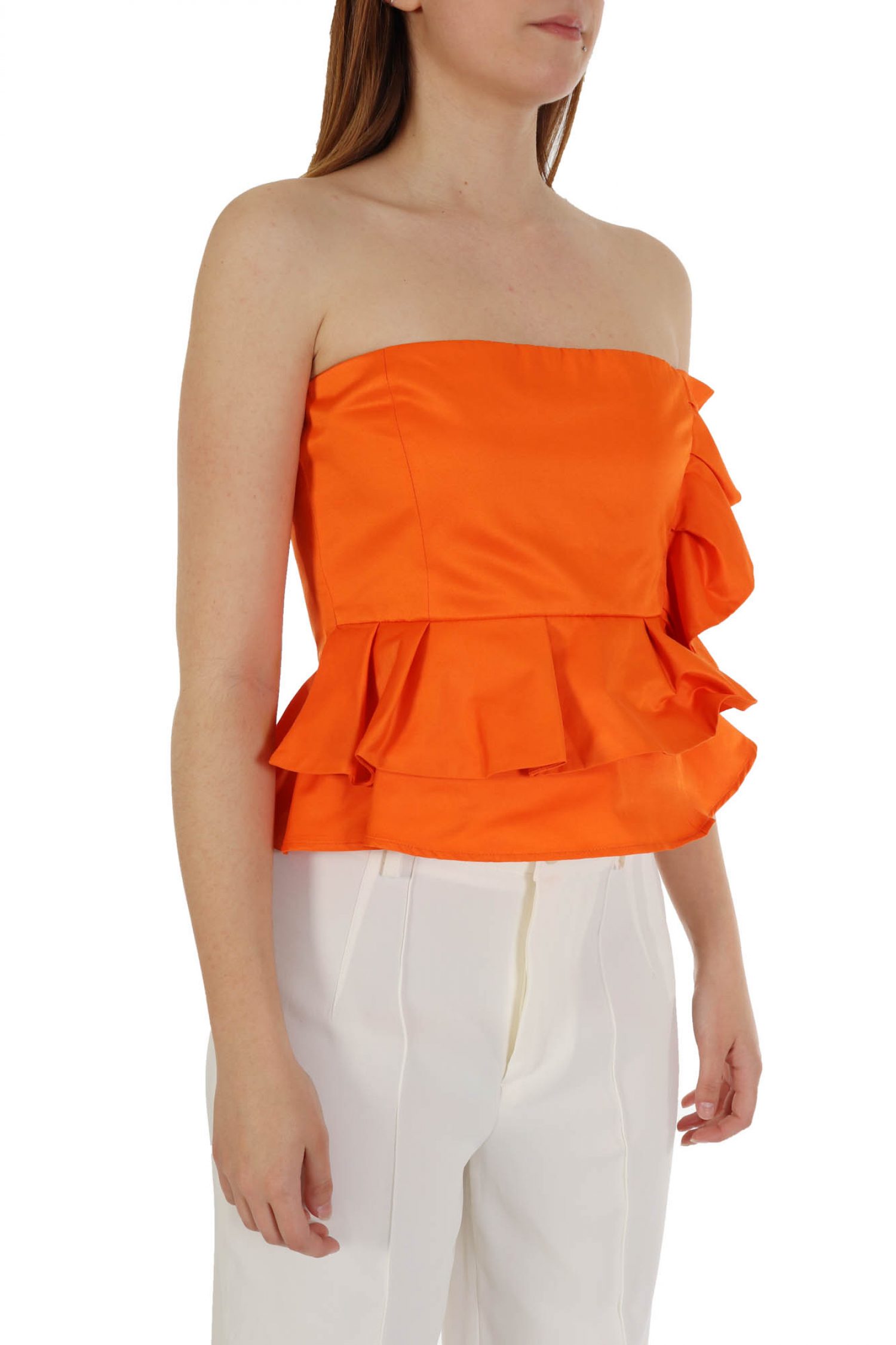 PINKO TOP TROPPO ΣΤΡΑΠΛΕΣ ΒΟΛΑΝ ΠΟΡΤΟΚΑΛΙ