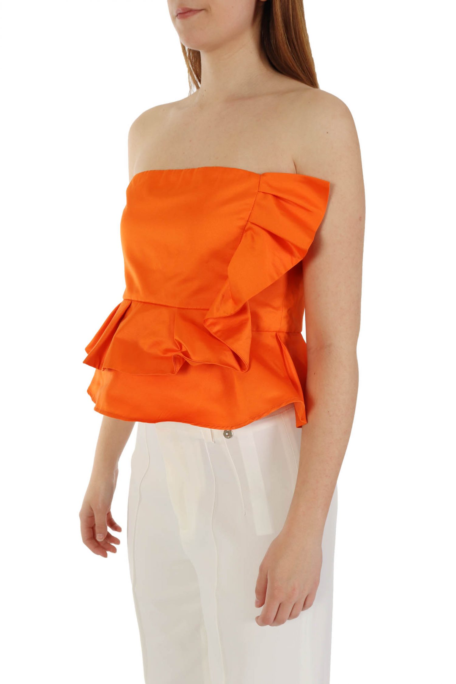 PINKO TOP TROPPO ΣΤΡΑΠΛΕΣ ΒΟΛΑΝ ΠΟΡΤΟΚΑΛΙ