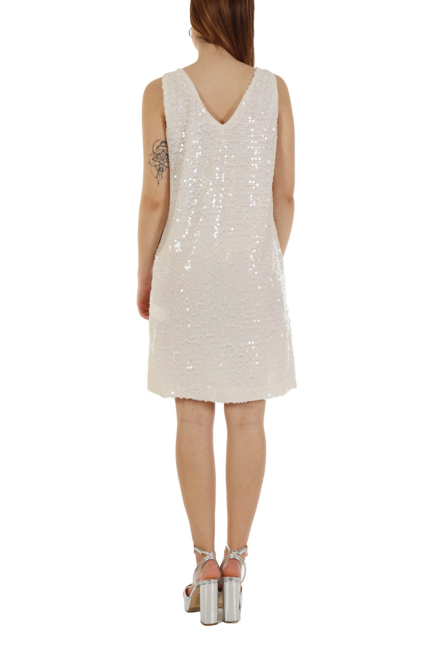 MARELLA EMME ΦΟΡΕΜΑ INTESA V-NECK/ΠΛΑΤΗ ΠΑΓΙΕΤΕΣ ΛΕΥΚΟ φωτογραφία