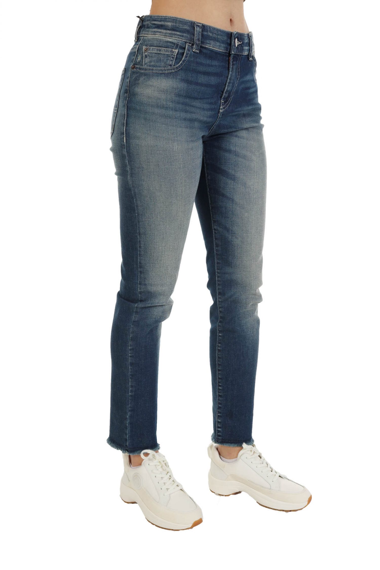 EMPORIO ARMANI ΠΑΝΤΕΛΟΝΙ JEANS WOMAN J36 REGULAR FIT ΞΕΦΤΙΑ ΤΕΛΕΙΩΜΑ ΜΠΛΕ