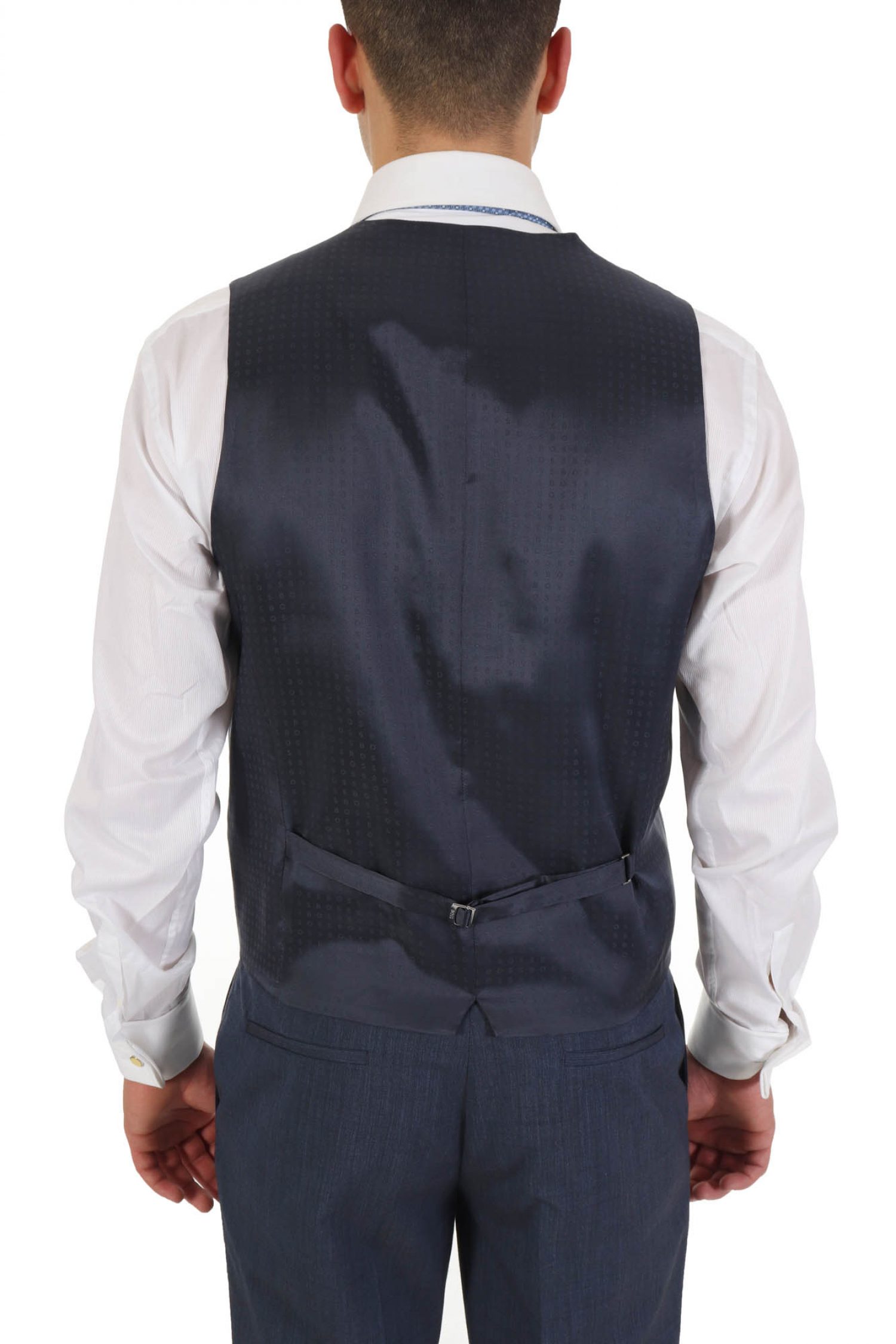 BOSS ΓΙΛΕΚΟ ΚΟΥΣΤΟΥΜΙΟΥ HUGE-VEST-MM-224 ΡΑΦ ΜΠΛΕ