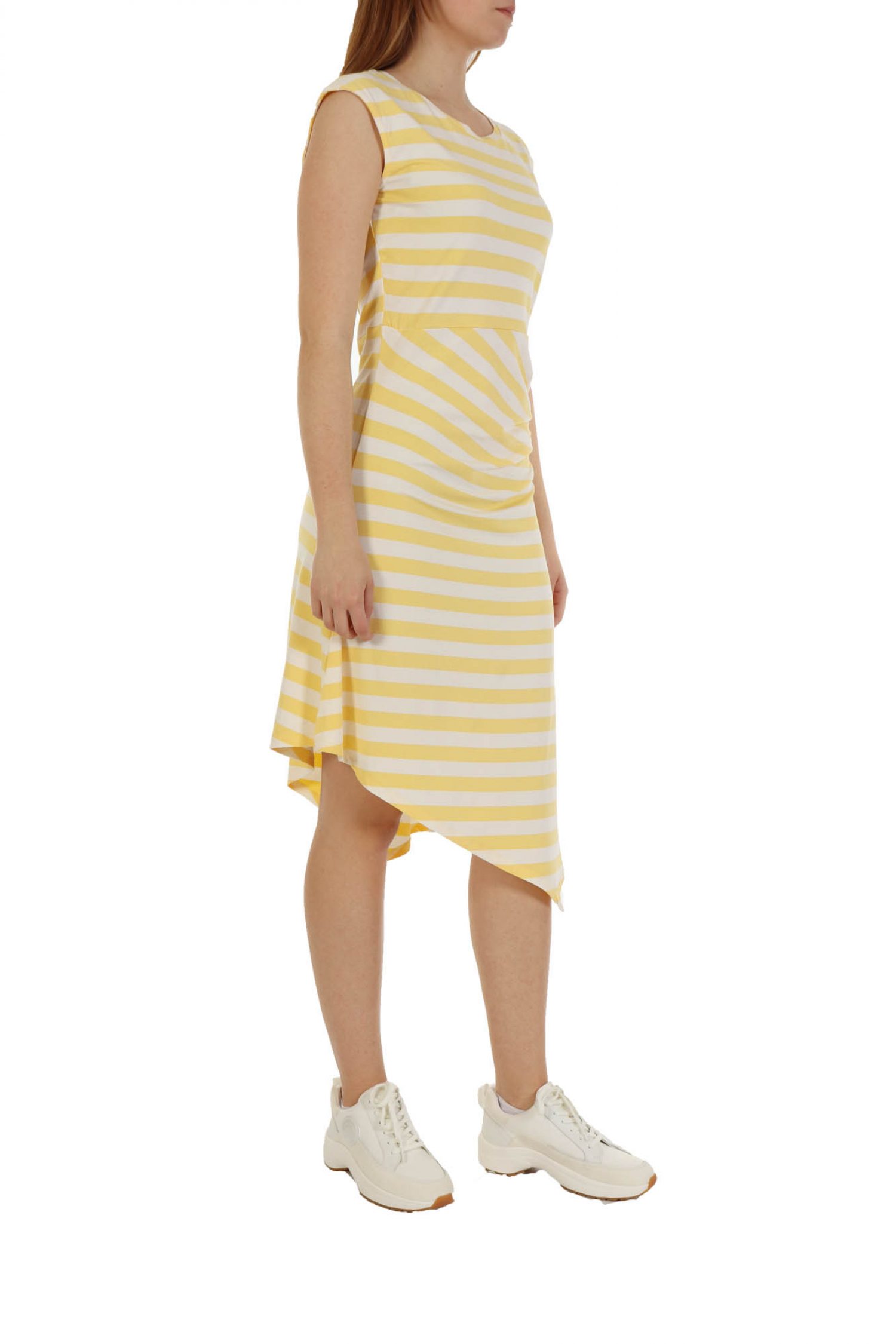 LIU-JO ΦΟΡΕΜΑ ΣΟΥΡΕΣ ΤΡΟΥΚΣ ΡΙΓΕΣ ΚΙΤΡΙΝΟ/ΛΕΥΚΟ