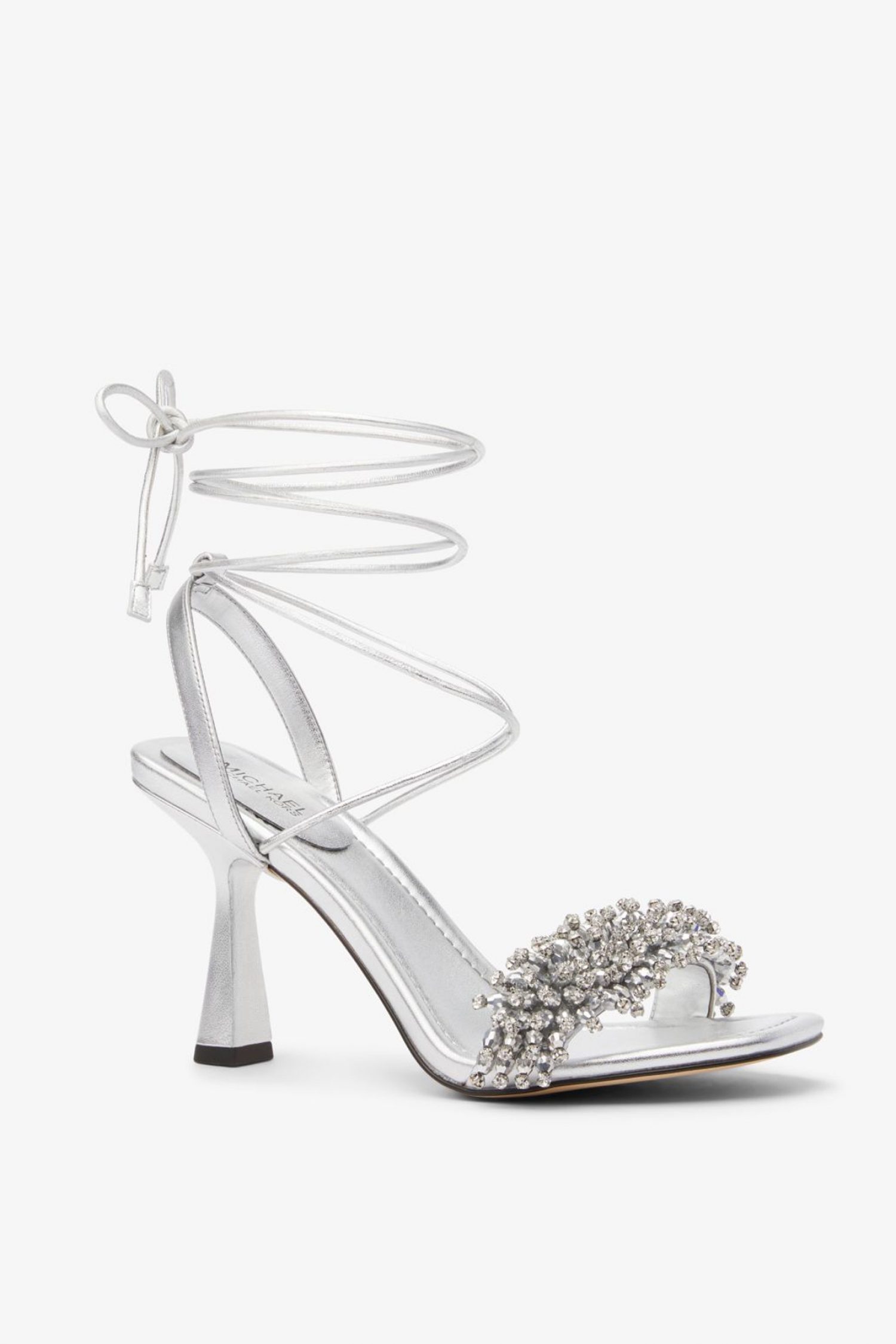 MICHAEL KORS ΠΑΠΟΥΤΣΙΑ ΠΕΔΙΛΑ LUCIA ΣΤΡΑΣ ΔΕΣΙΜΟ ΚΟΡΔΟΝΙ ΑΣΗΜΙ φωτογραφία