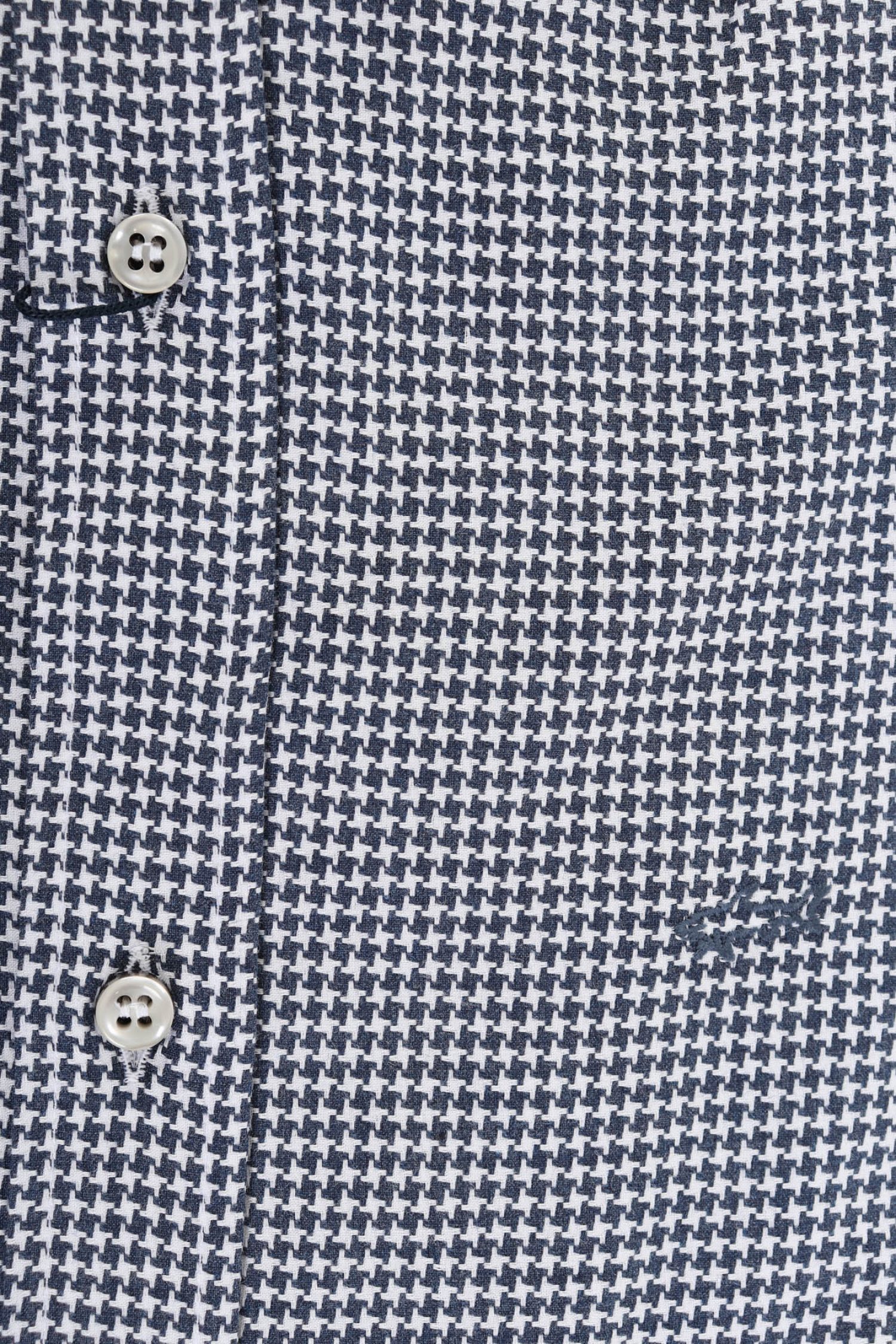 PAUL&SΗARK ΠΟΥΚΑΜΙΣΟ ΜΙΚΡΟΣΧΕΔΙΟ J FIT ΛΕΥΚΟ-ΜΠΛΕ