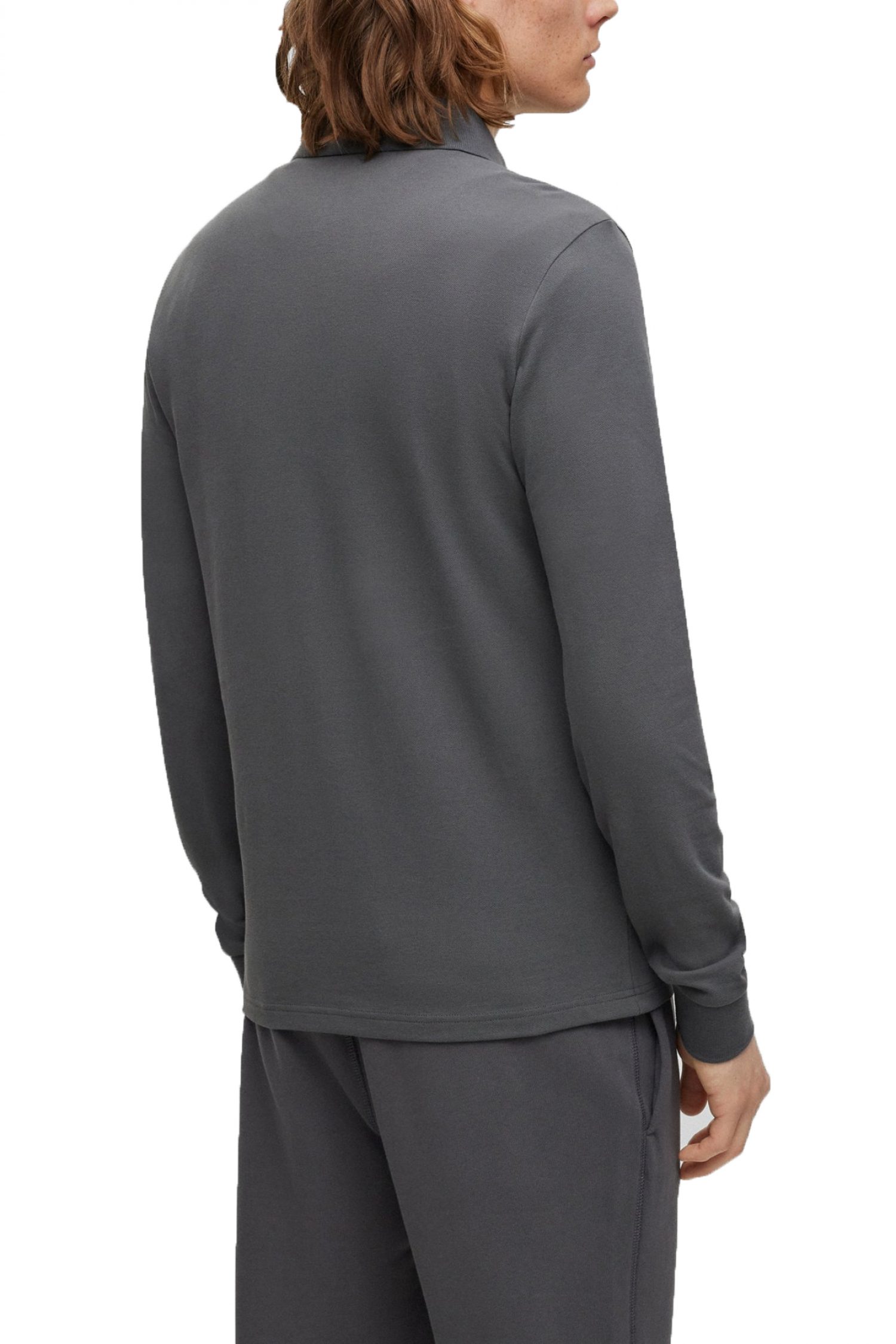 BOSS CASUAL POLO SLIM FIT PASSERBY ΓΚΡΙ φωτογραφία