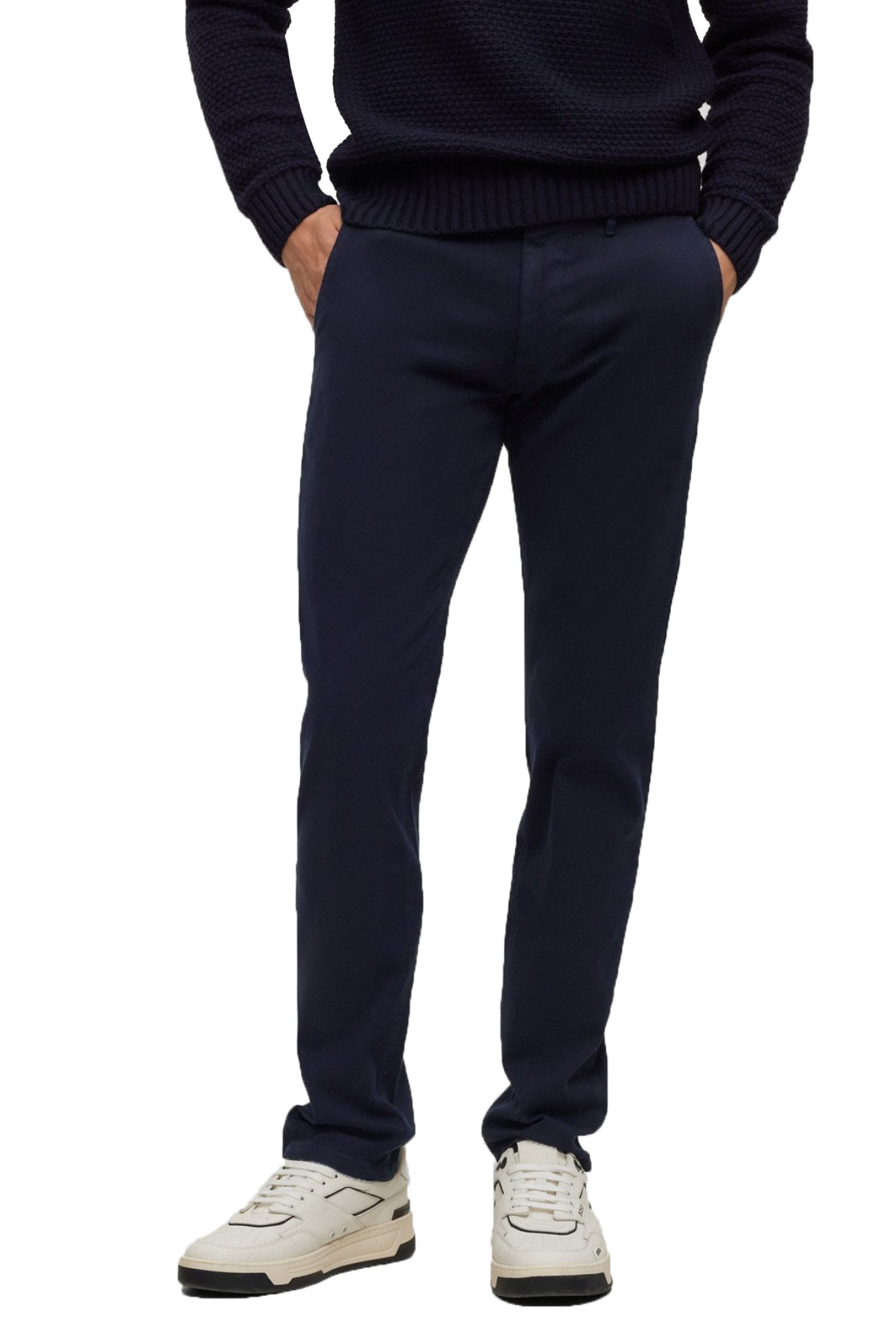 BOSS CASUAL ΠΑΝΤΕΛΟΝΙ CHINO CHINO-SLIM SLIM FIT ΜΠΛΕ