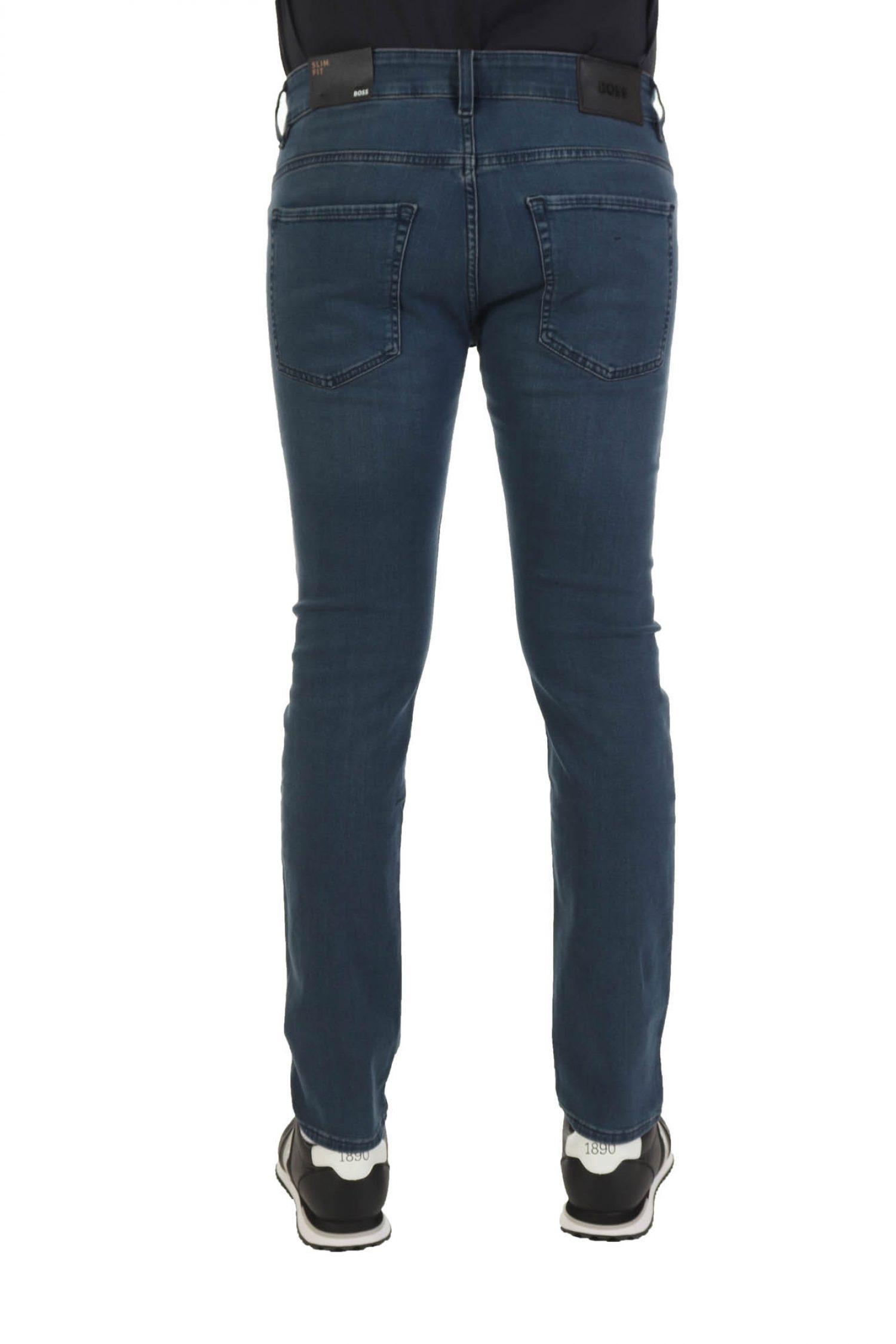 BOSS ΠΑΝΤΕΛΟΝΙ JEANS DELAWARE 3-1 SLIM FIT ΜΠΛΕ φωτογραφία