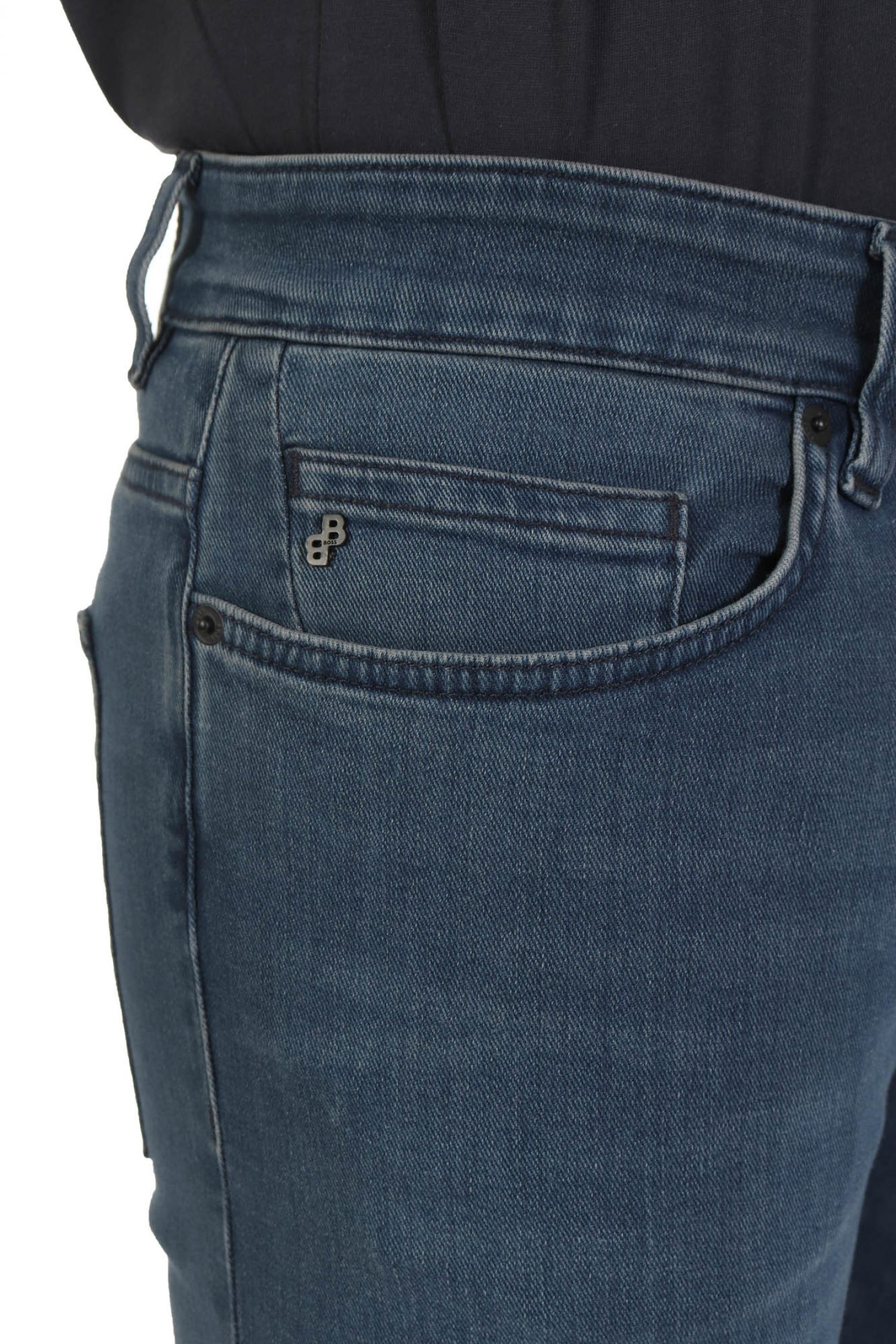 BOSS ΠΑΝΤΕΛΟΝΙ JEANS DELAWARE 3-1 SLIM FIT ΜΠΛΕ φωτογραφία