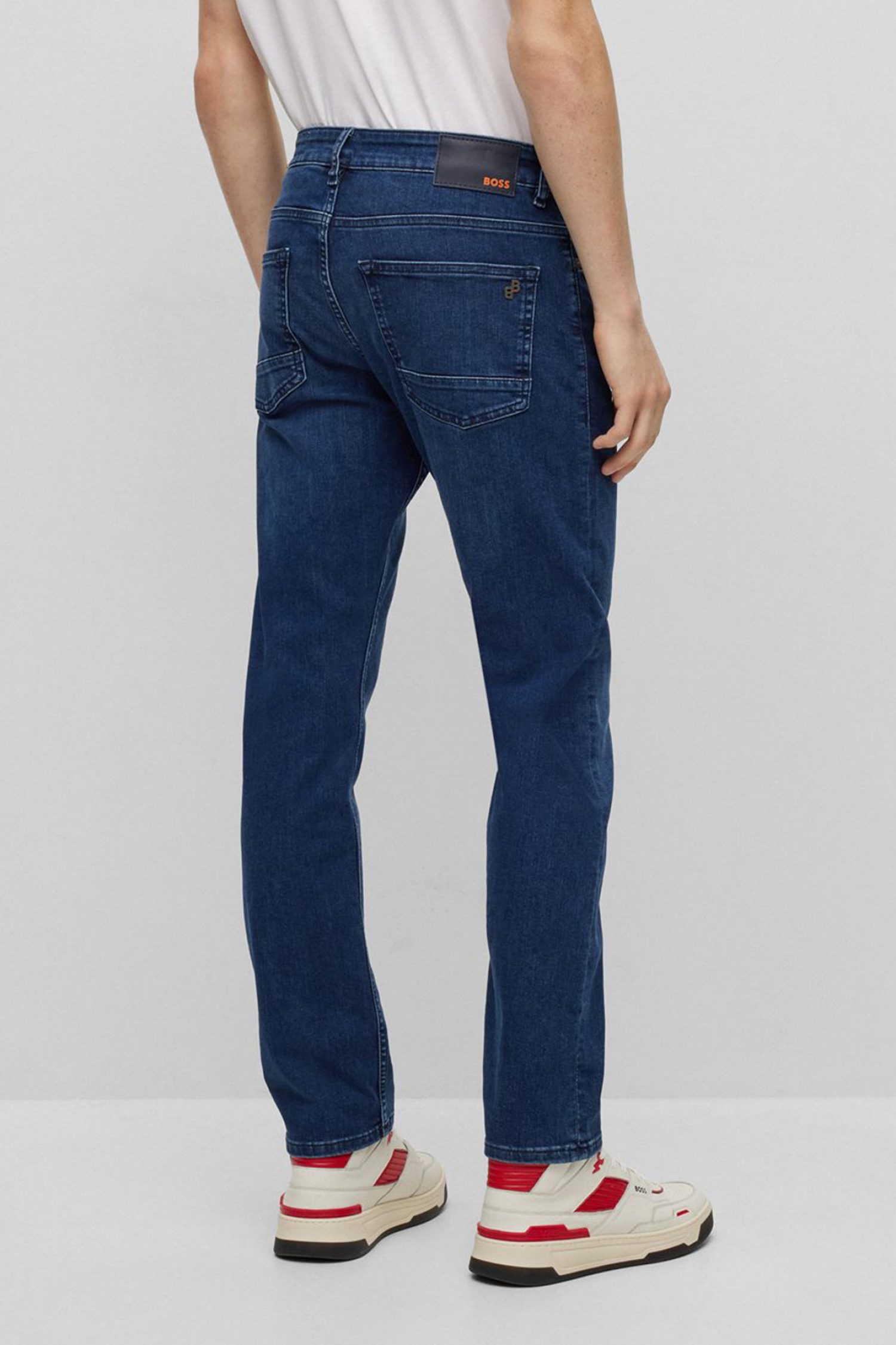 BOSS CASUAL ΠΑΝΤΕΛΟΝΙ JEANS DELAWARE BC-P-HOUSE SLIM FIT ΜΠΛΕ φωτογραφία