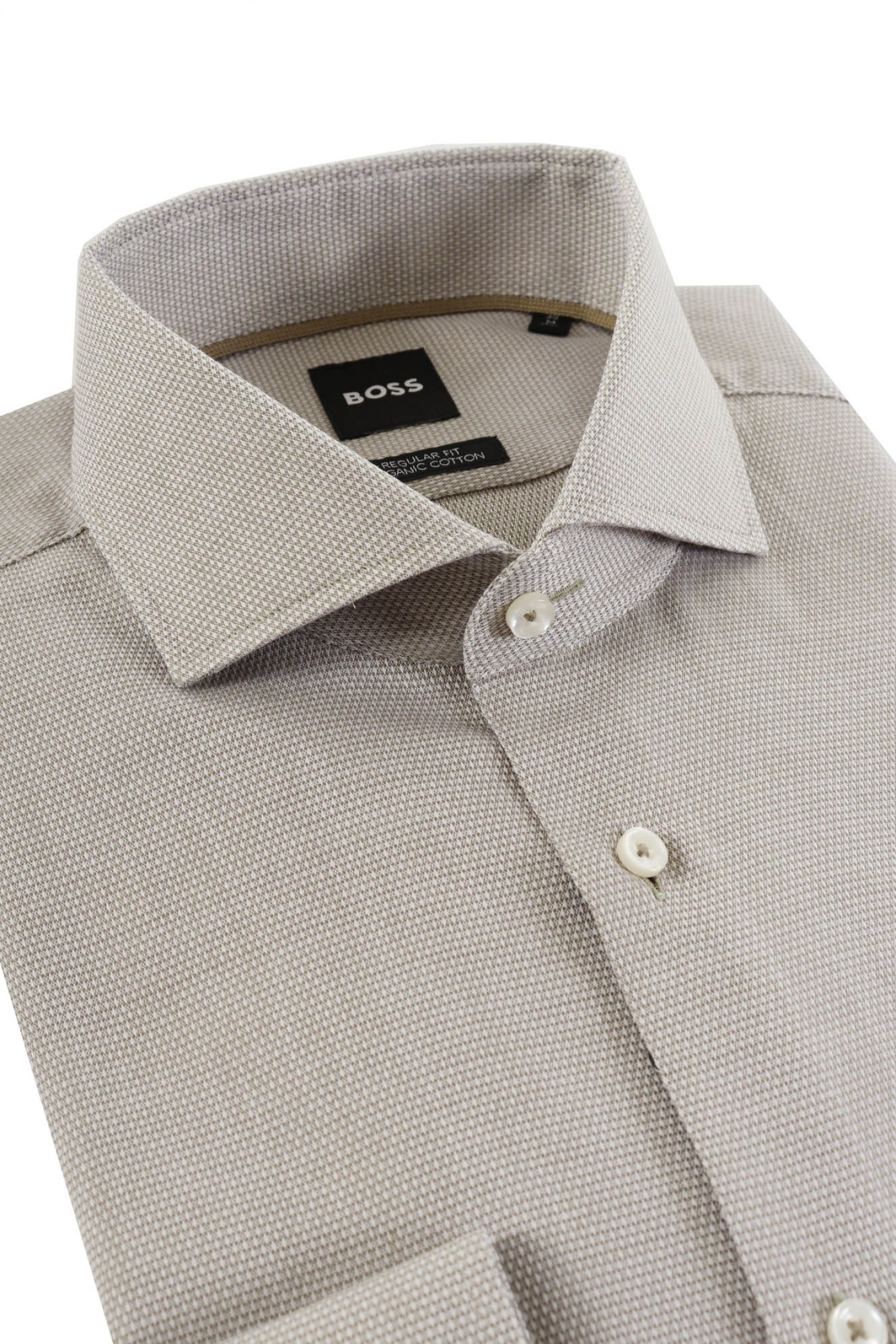 BOSS ΠΟΥΚΑΜΙΣΟ ΜΙΚΡΟΣΧΕΔΙΟ REGULAR FIT H-JOE-SPRESD-C1-222 XAKI φωτογραφία