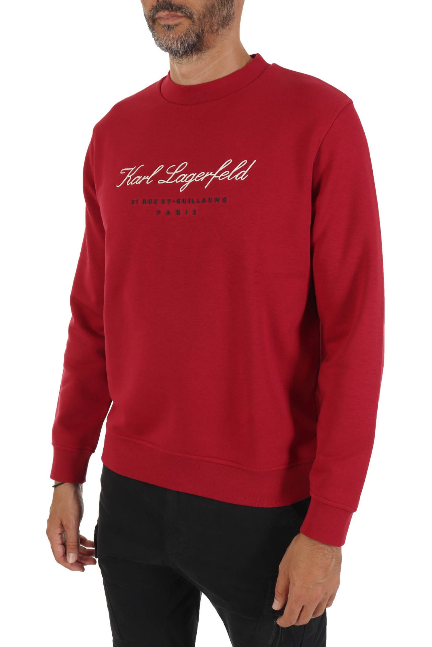 KARL LAGERFELD ΦΟΥΤΕΡ CREW NECK LOGO ΚΟΚΚΙΝΟ φωτογραφία