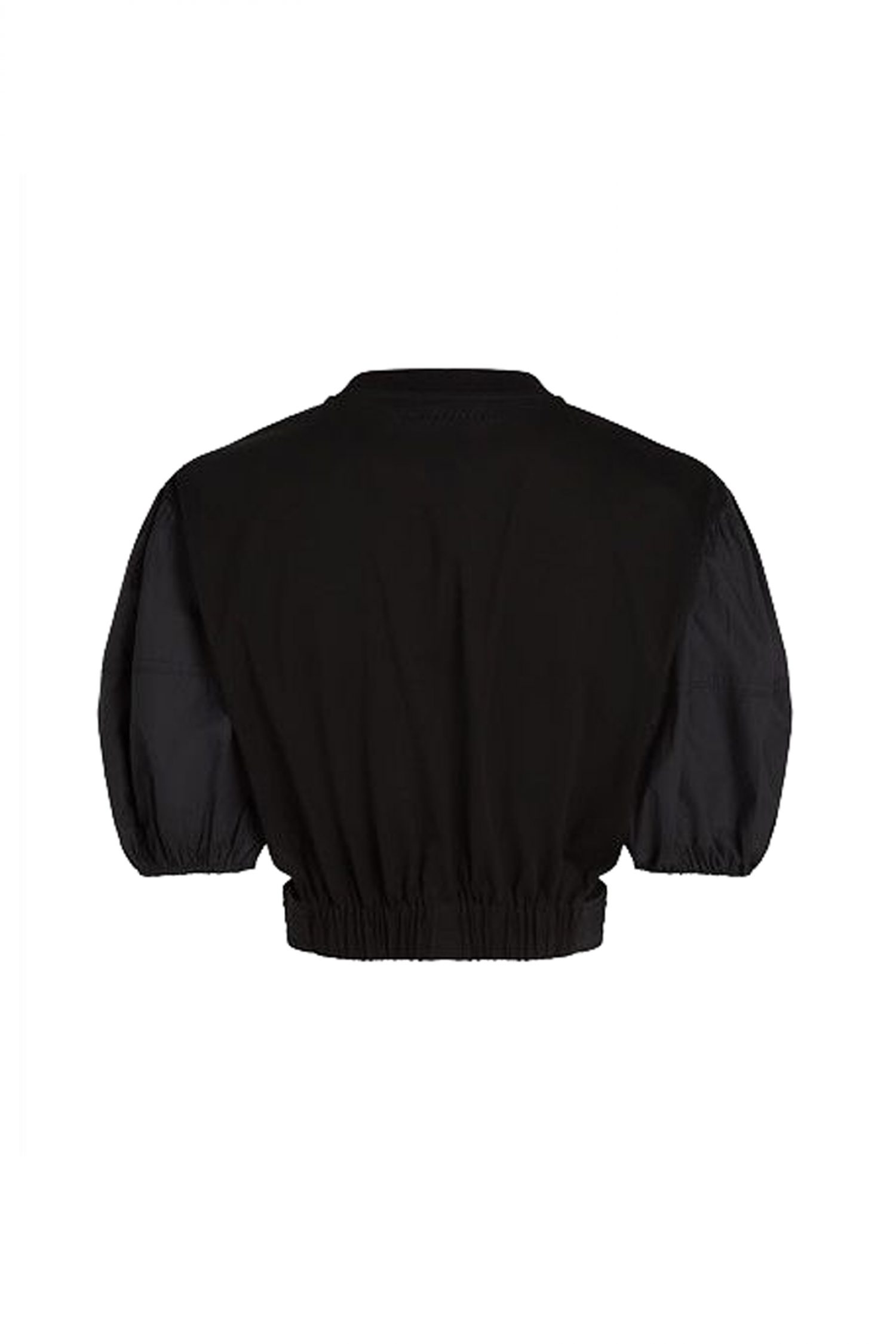 KARL LAGERFELD TOP FASHION SHAPE CROP ΛΑΣΤΙΧΟ ΜΕΣΗ ΜΑΥΡΟ