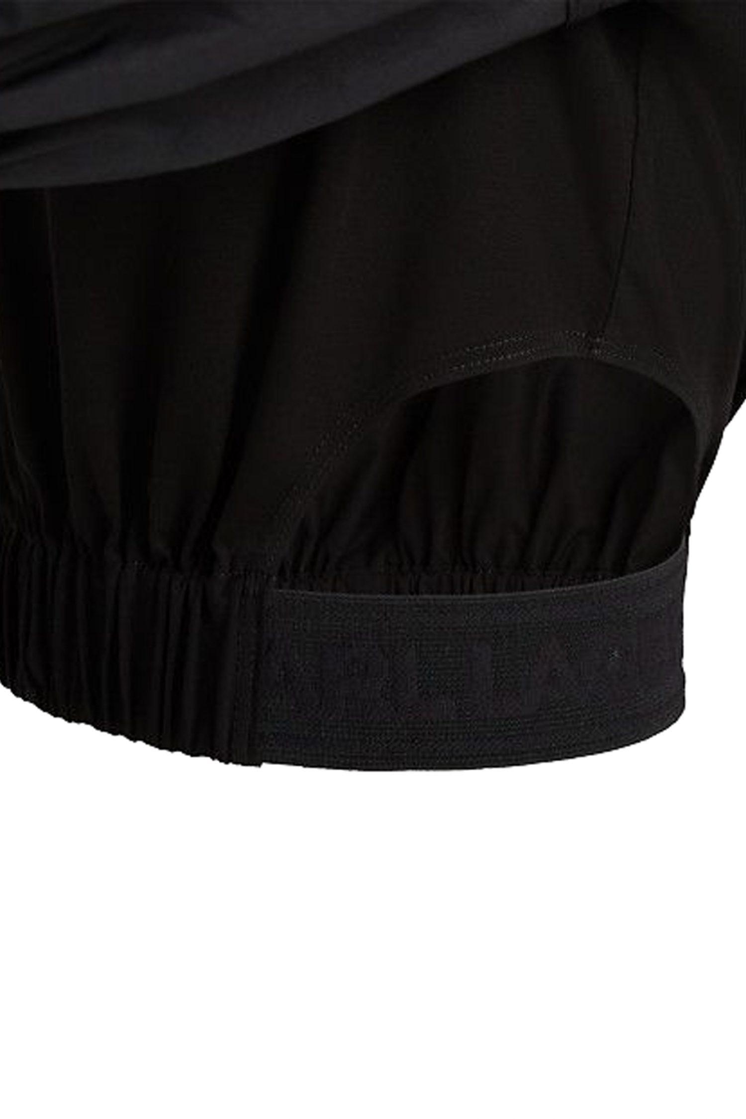 KARL LAGERFELD TOP FASHION SHAPE CROP ΛΑΣΤΙΧΟ ΜΕΣΗ ΜΑΥΡΟ