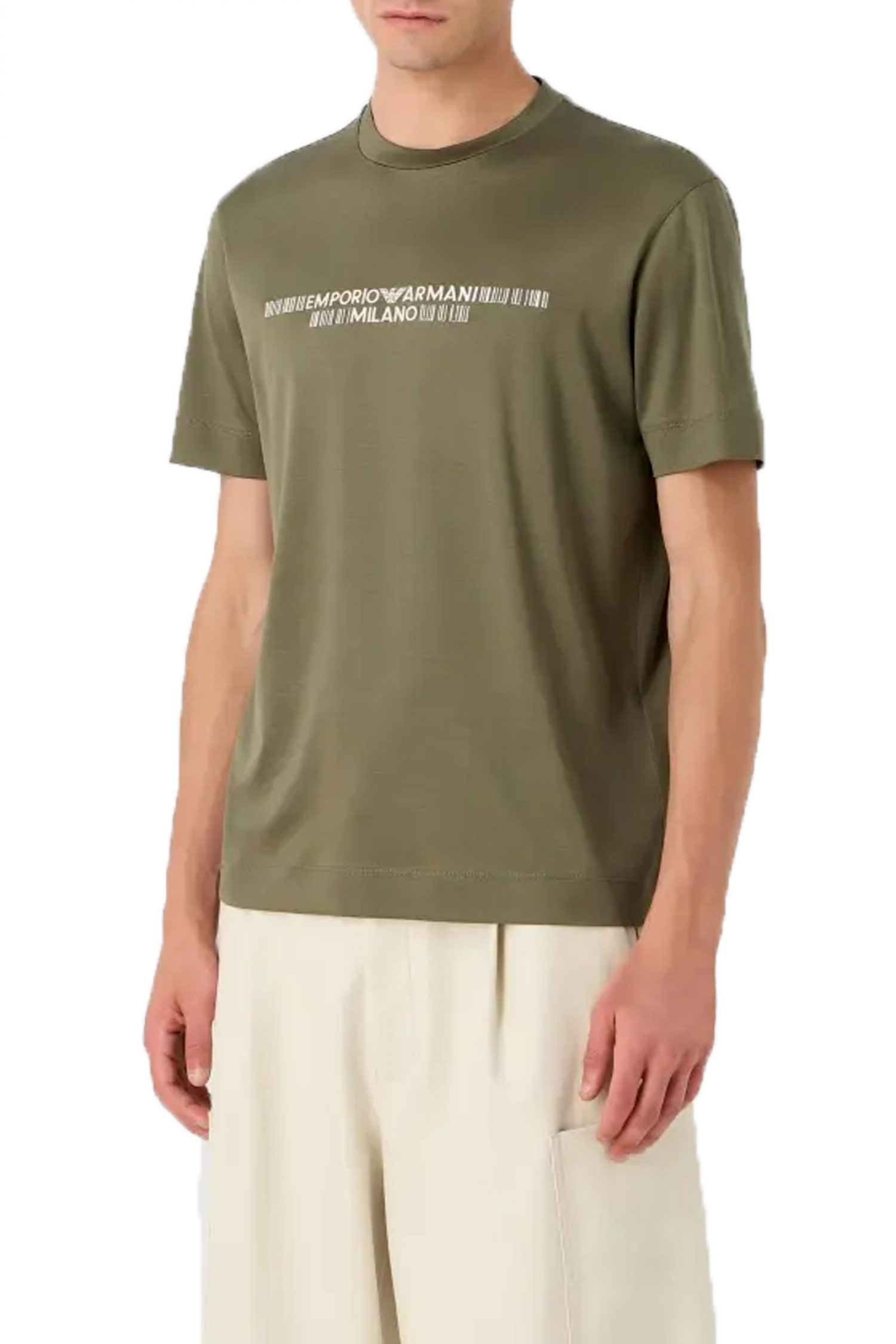 EMPORIO ARMANI T-SHIRT LOGO ΧΑΚΙ φωτογραφία